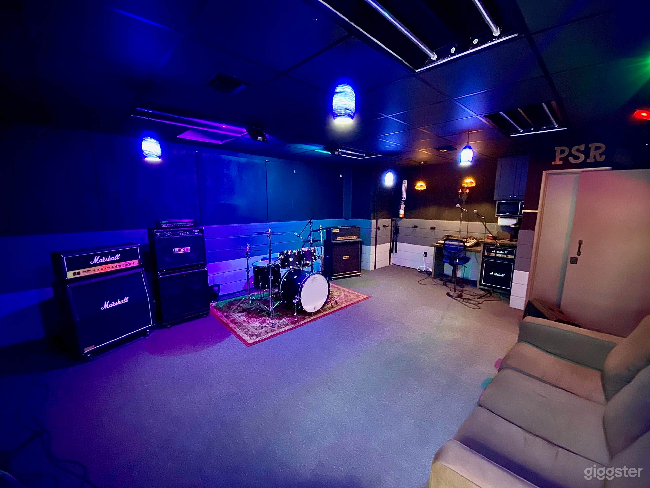 (A) The Rehearsal Room
- includes drumkit, amps, kitchen, couch &amp; bathroom.
- 22- Channel Mixer
