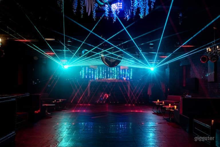  High energy nightclub Venue with Laser lighting 