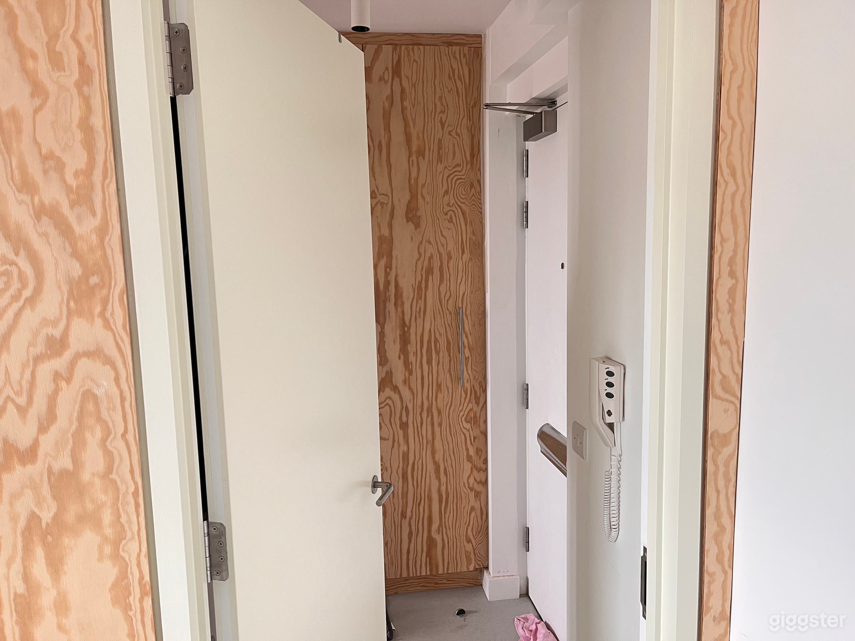 Living space looking into doorway