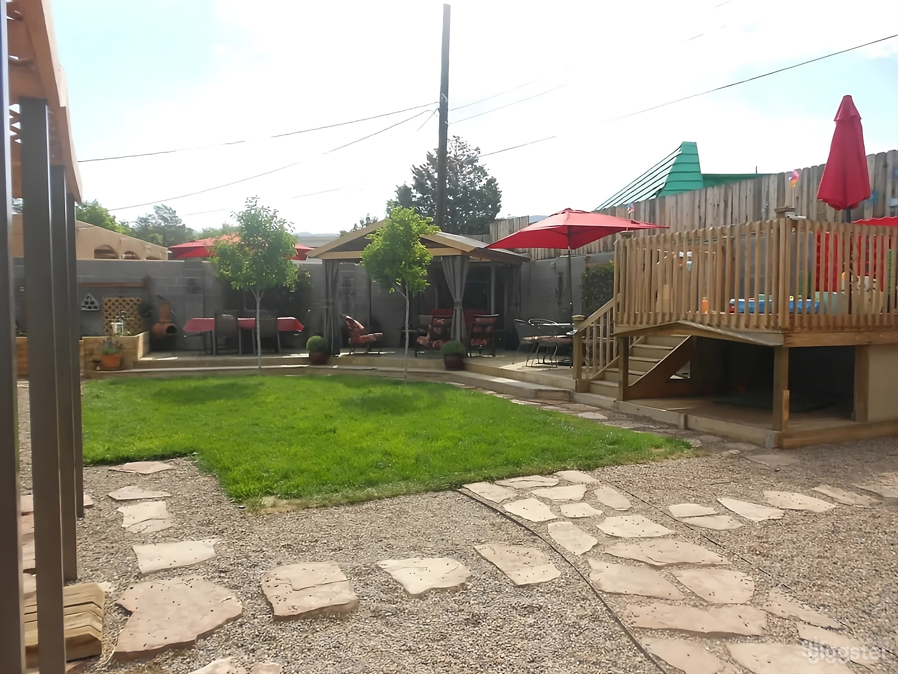 Big Backyard with Pergola, Pond & Deck Access Photo 2