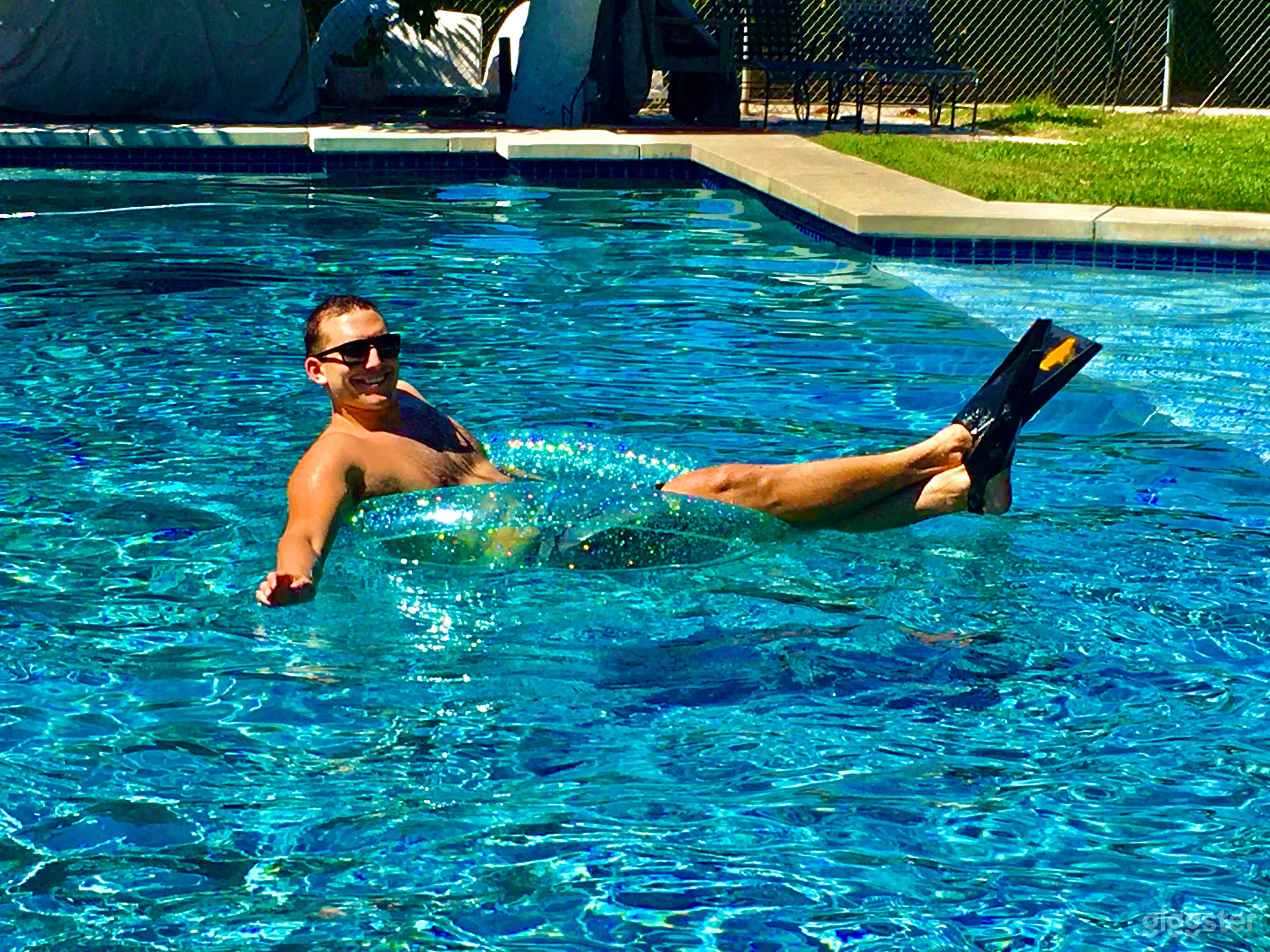 Large pool for lap swimming or lazy floating