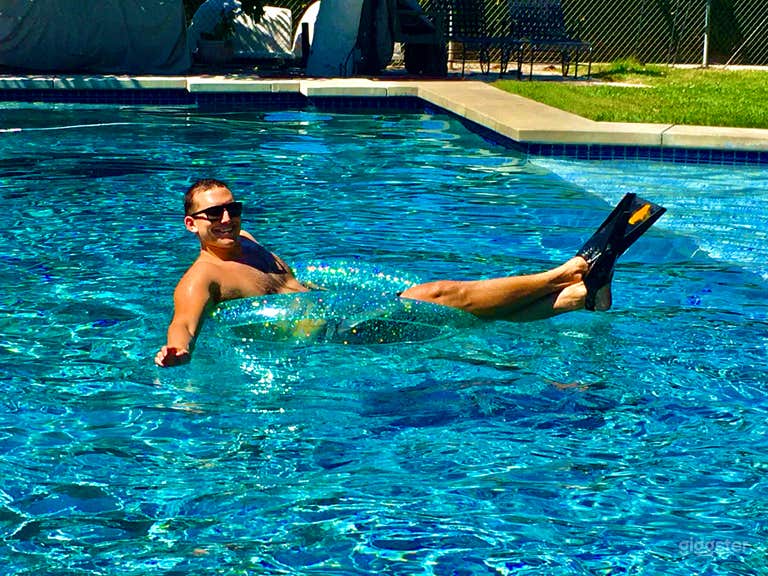  Large pool for lap swimming or lazy floating 