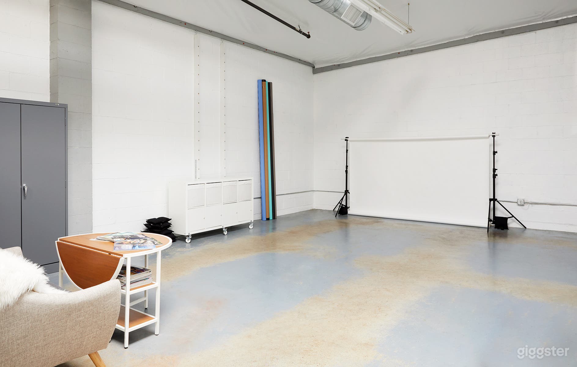 Backdrops are not included in the rental.
The left wall of the room will be curtained off