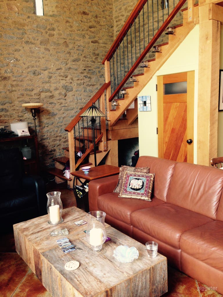  First floor of barn, all woodwork is custom built 