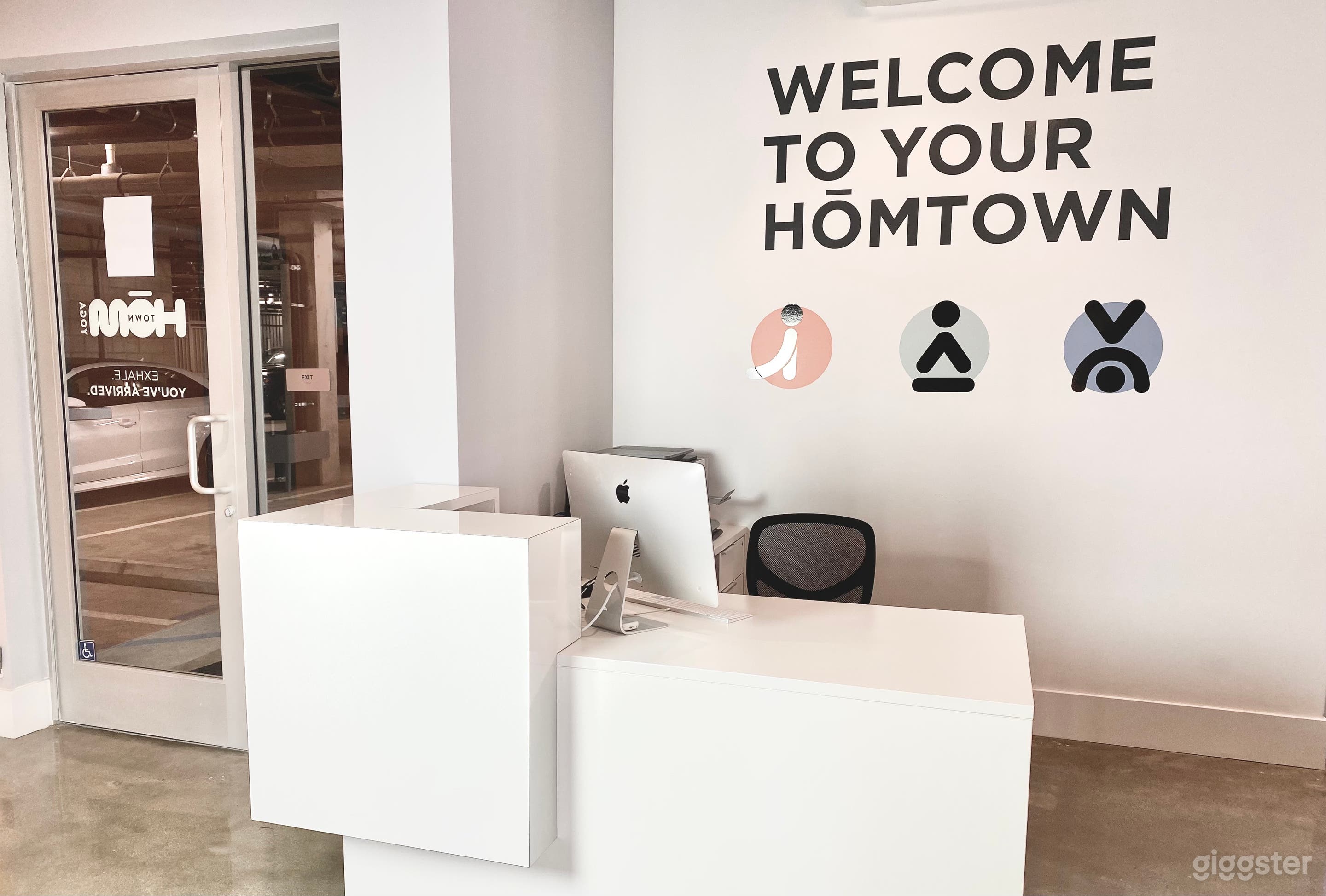 Modern reception area