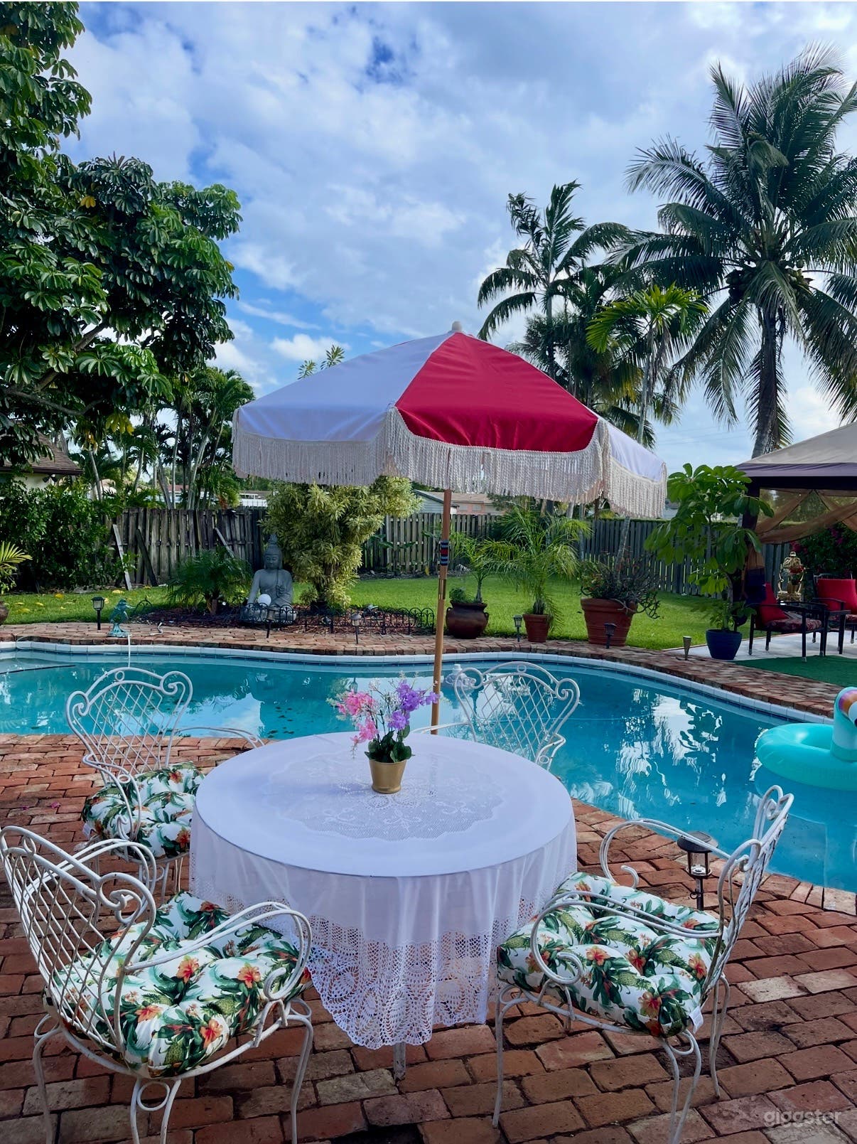  Tropical Poolside Oasis with Lush Garden Photo 2