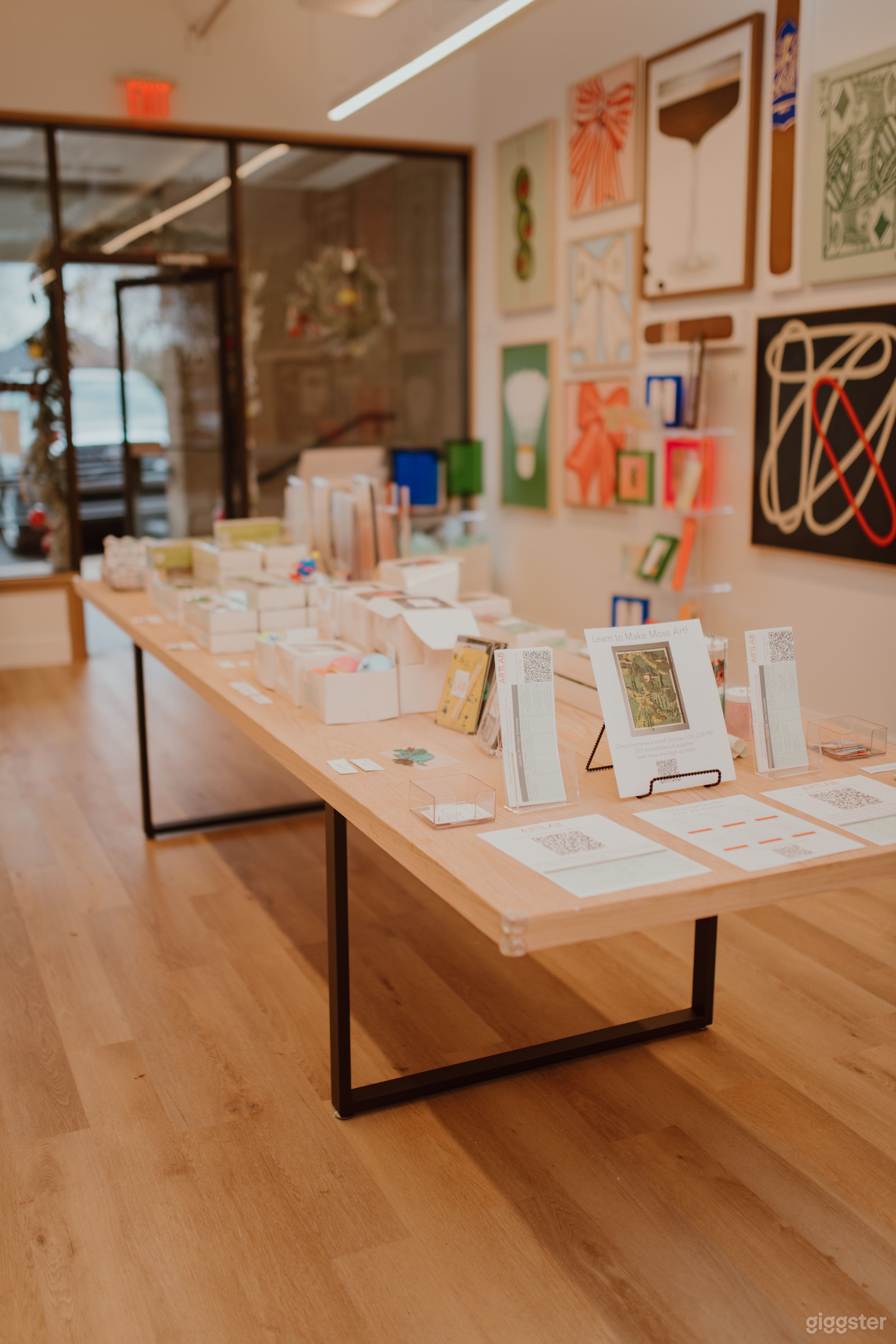 Art Studio can be setup as a working studio or a blank slate. 