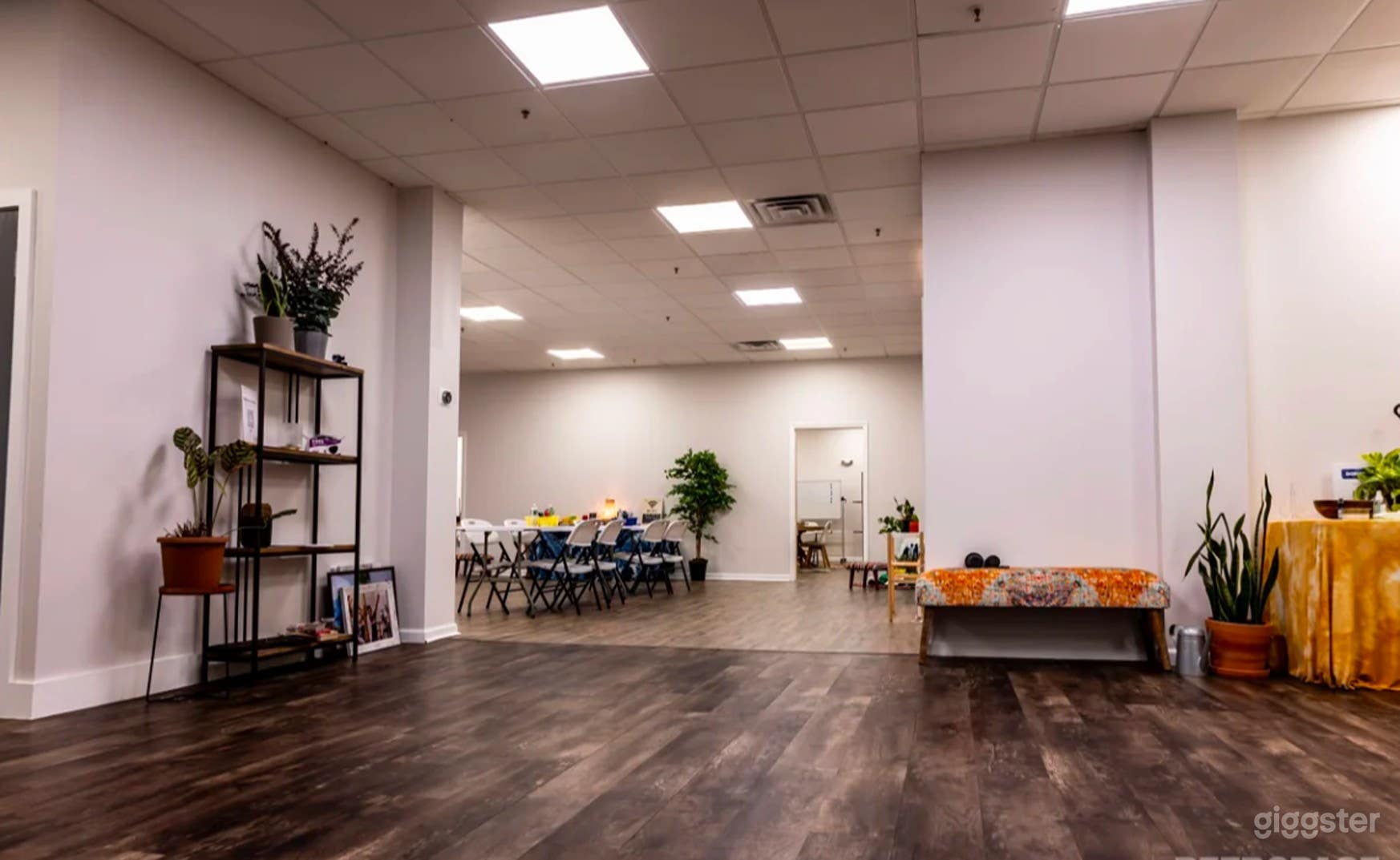 Room 1 leading to Room 2