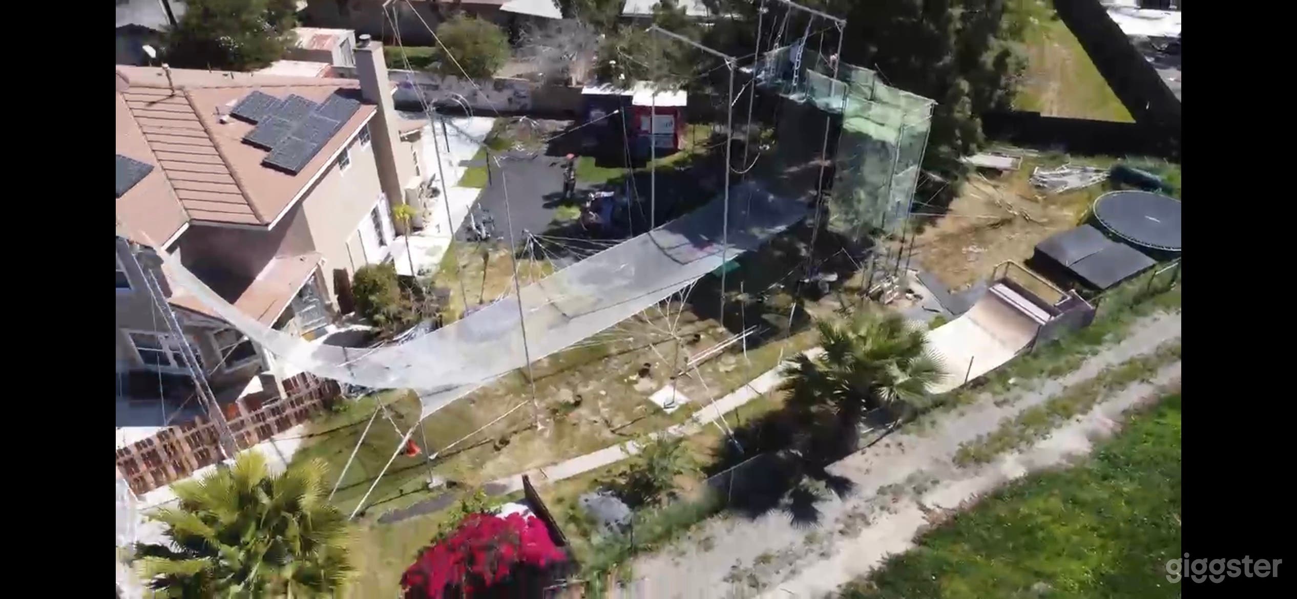 Large Multi-use space aerial view