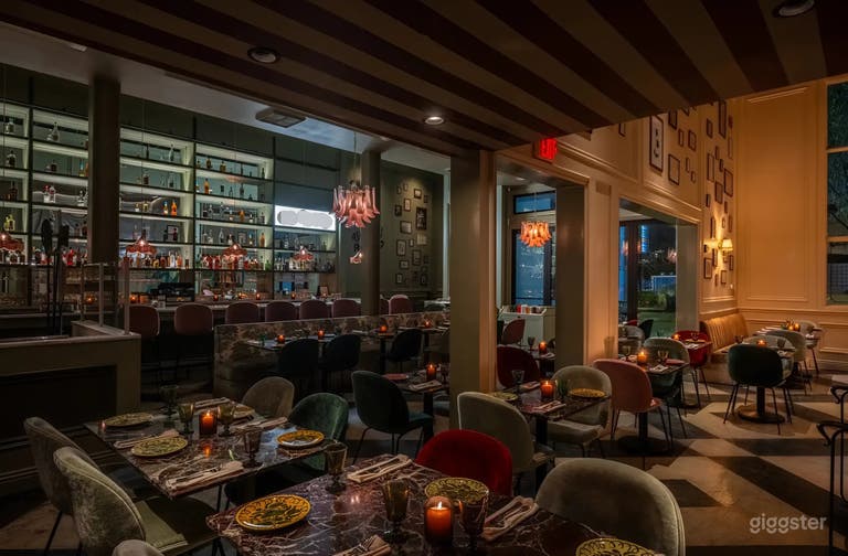  Vibrant Italian Restaurant Space in Hollywood 