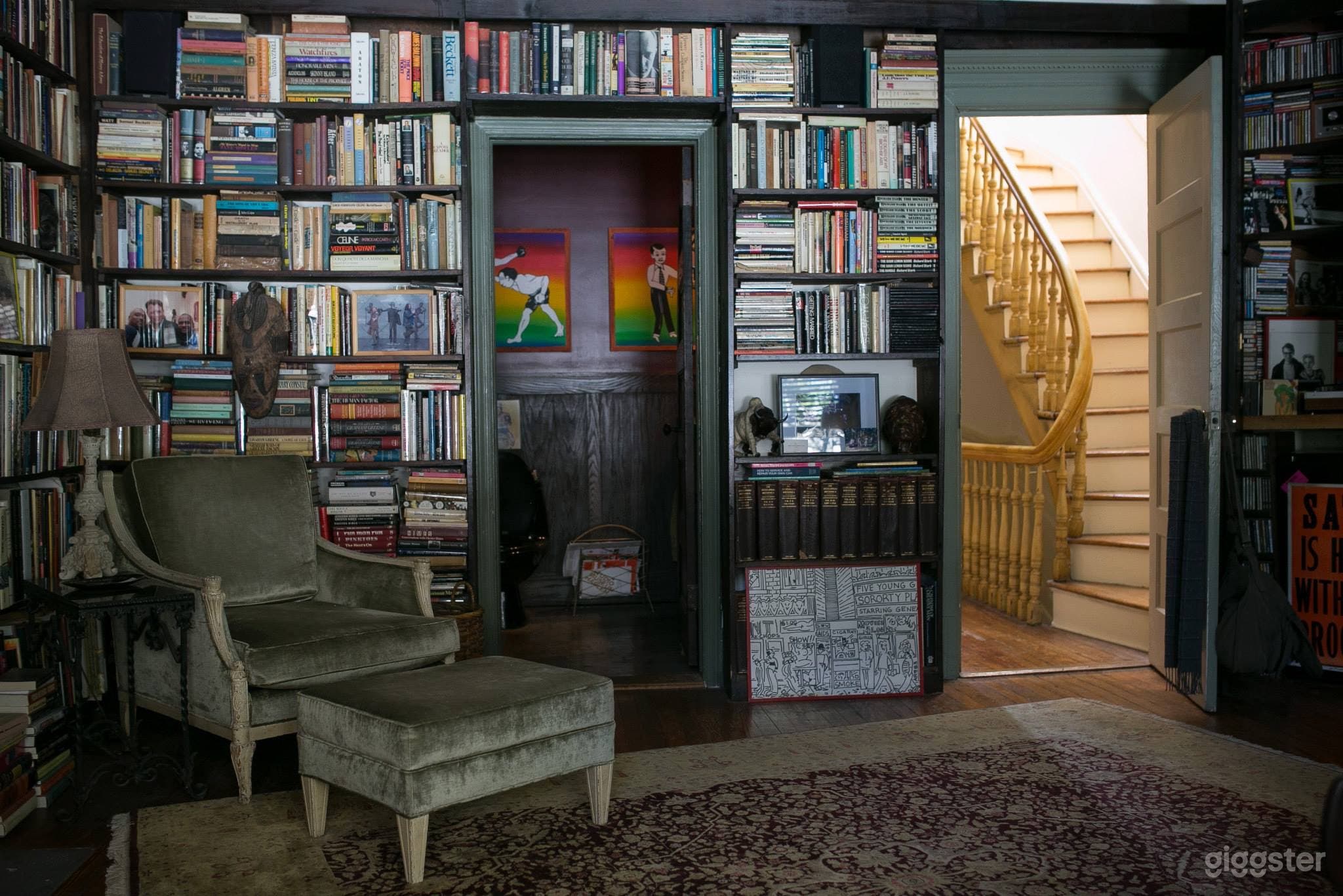 In the Private Library.