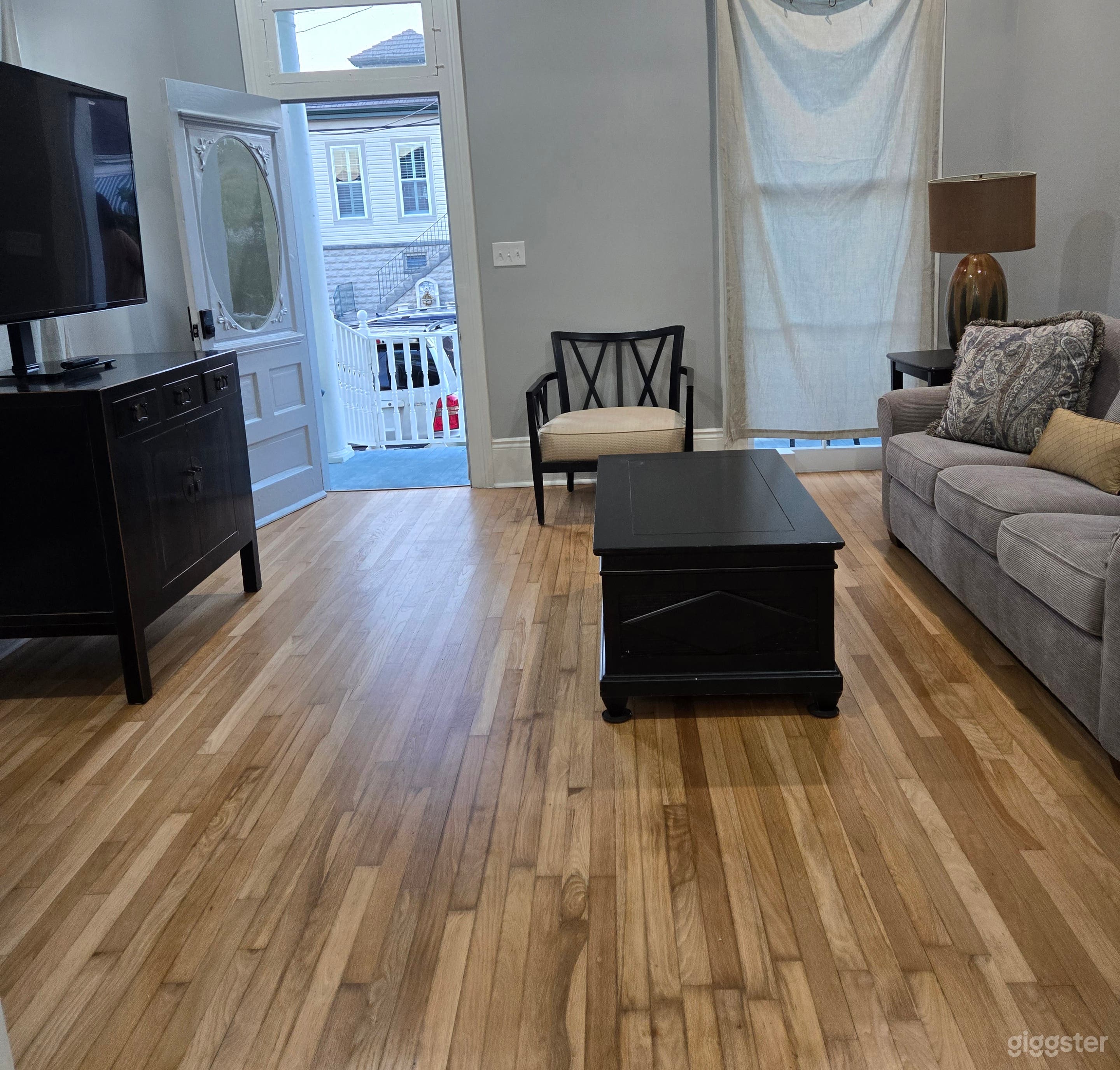 Living room - original Pocket Door &amp; 