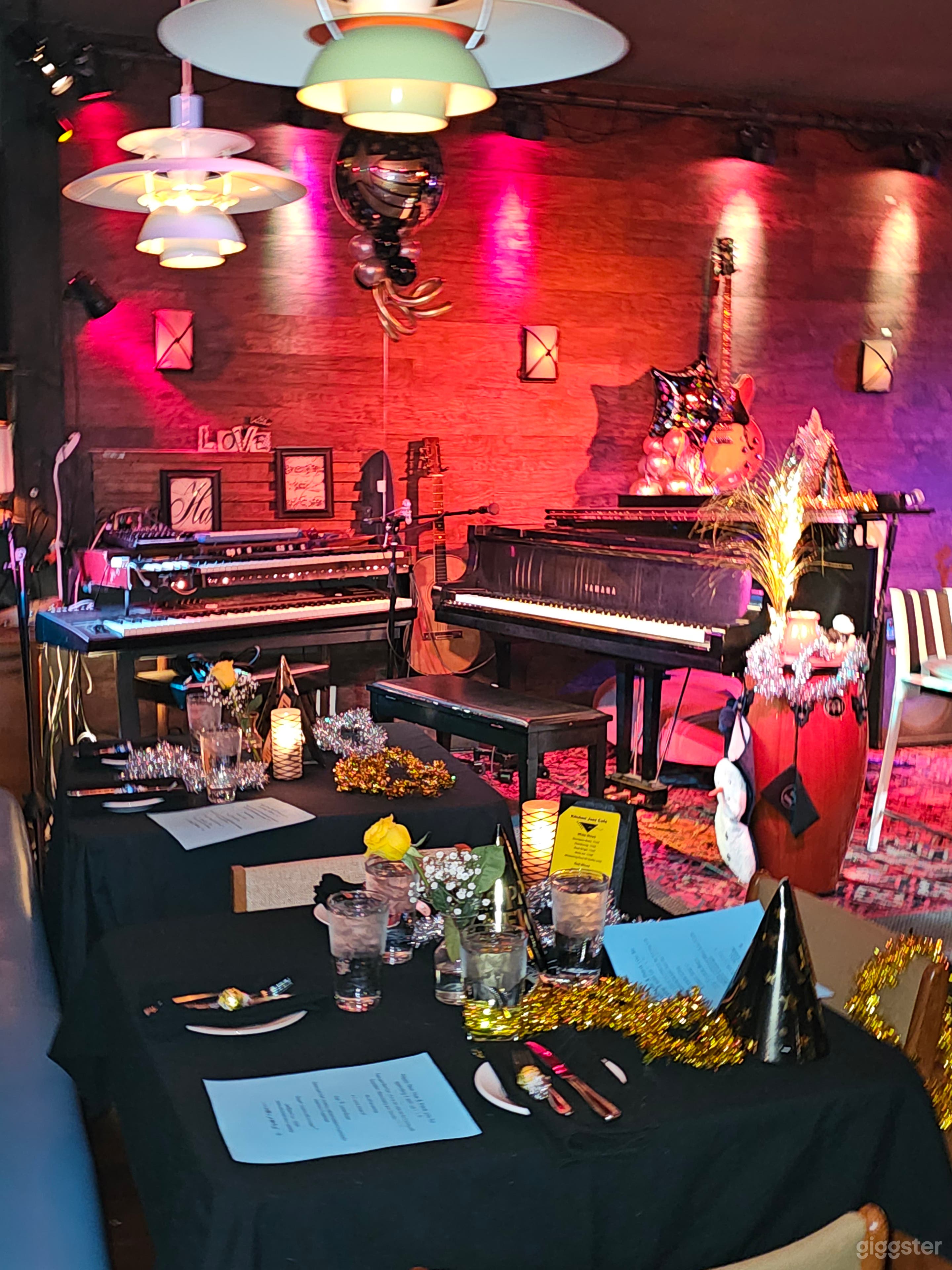 Stage with grand piano