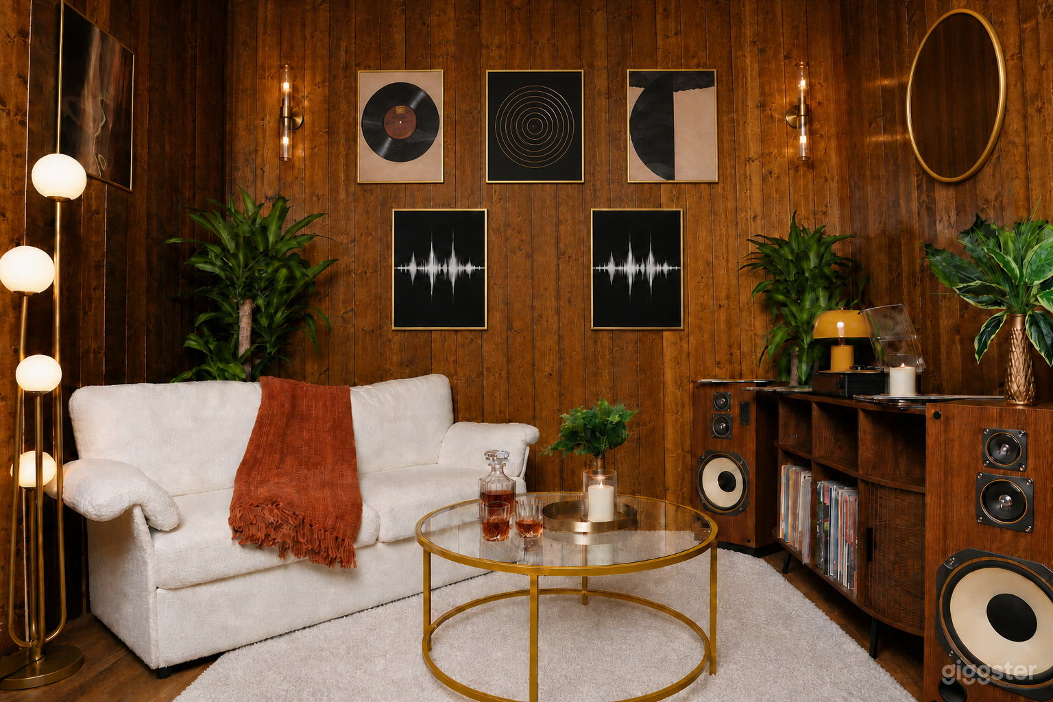 Cinematic Vintage Studio Scene Photo 1
