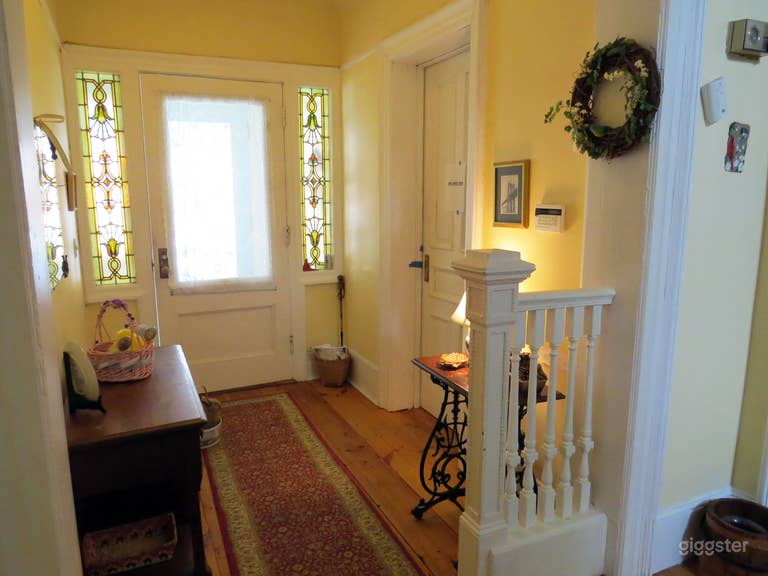  Ground-floor entry hall, looking towards front door/foyer.
 