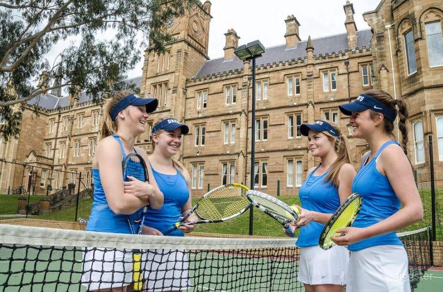 The Tennis / Netball / Basketball Court Photo 1