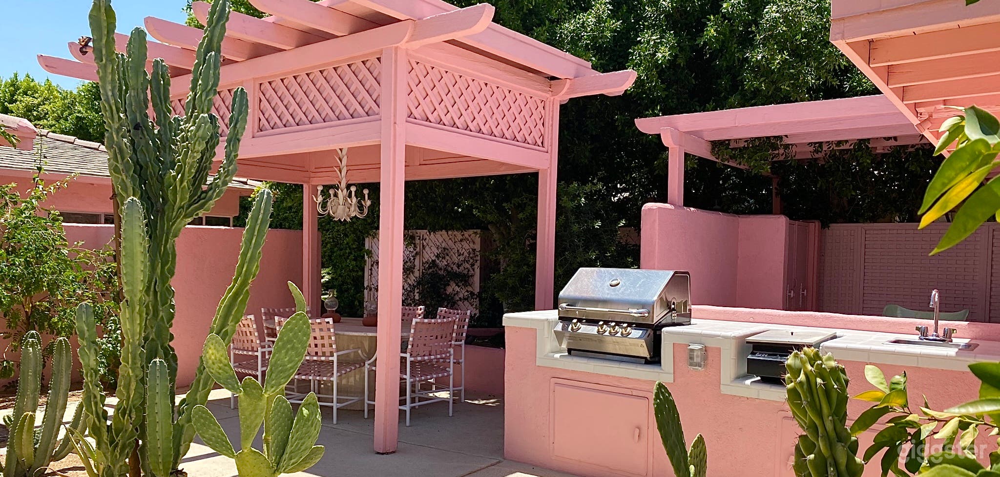 One of a Kind Pink Palm Springs Event Space Photo 1