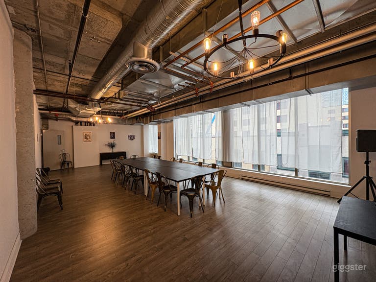  Modern Industrial Loft-Style Event Room (Up to 40 Guests) 