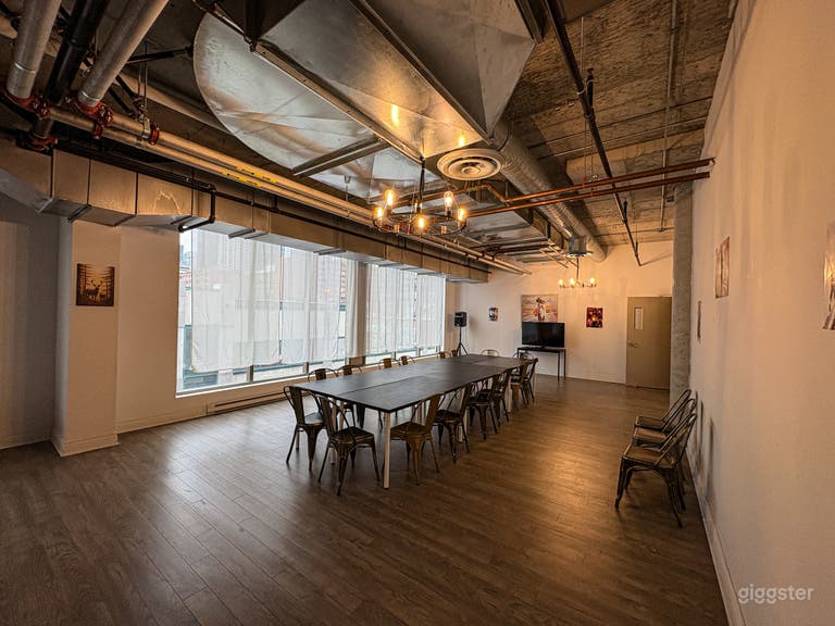  Modern Industrial Loft-Style Event Room (Up to 40 Guests) 