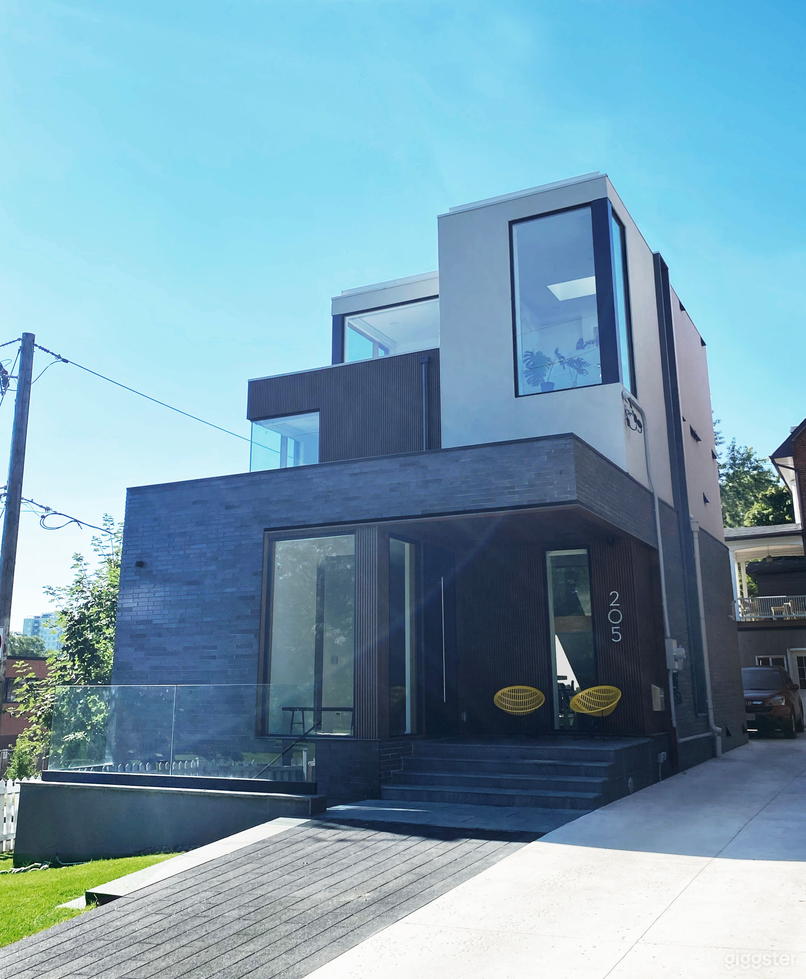 House exterior - custom built 3-storey home