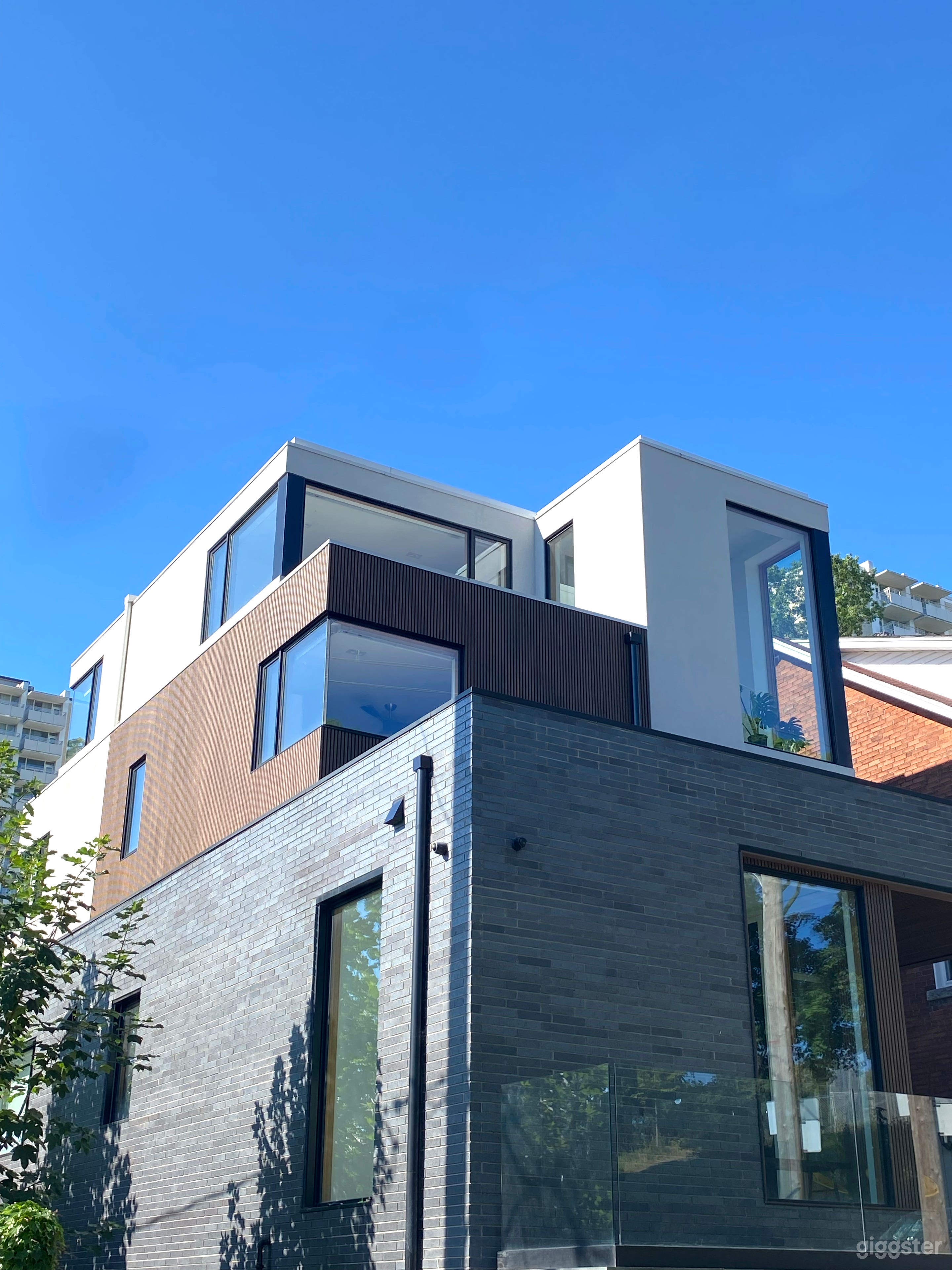 House exterior - custom built 3-storey home