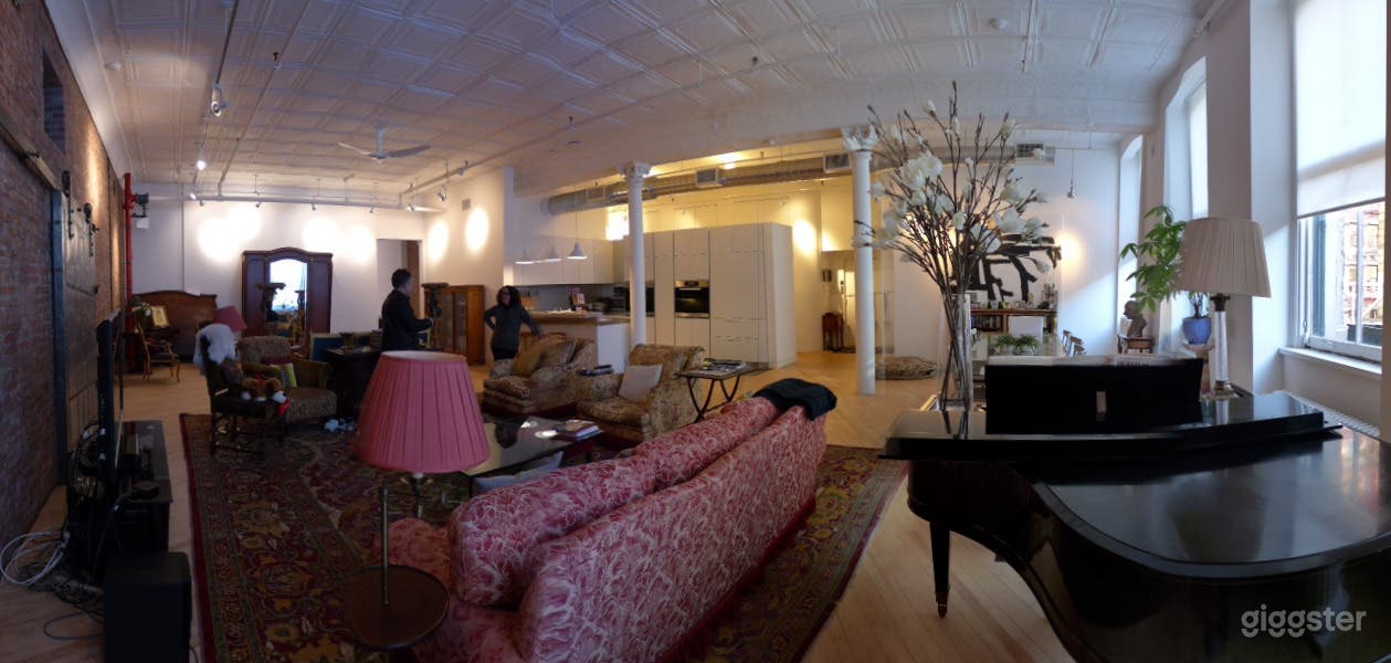 Modern Soho Loft with Steel Door and a Piano Photo 2