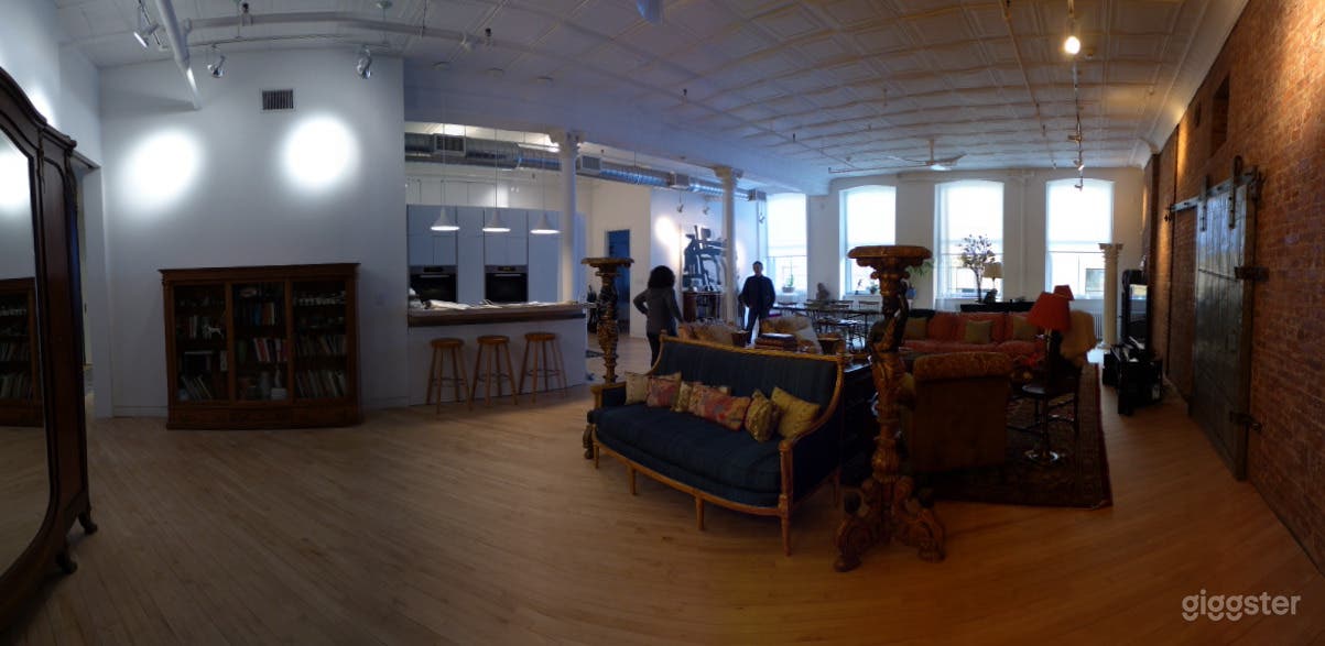 Modern Soho Loft with Steel Door and a Piano Photo 3