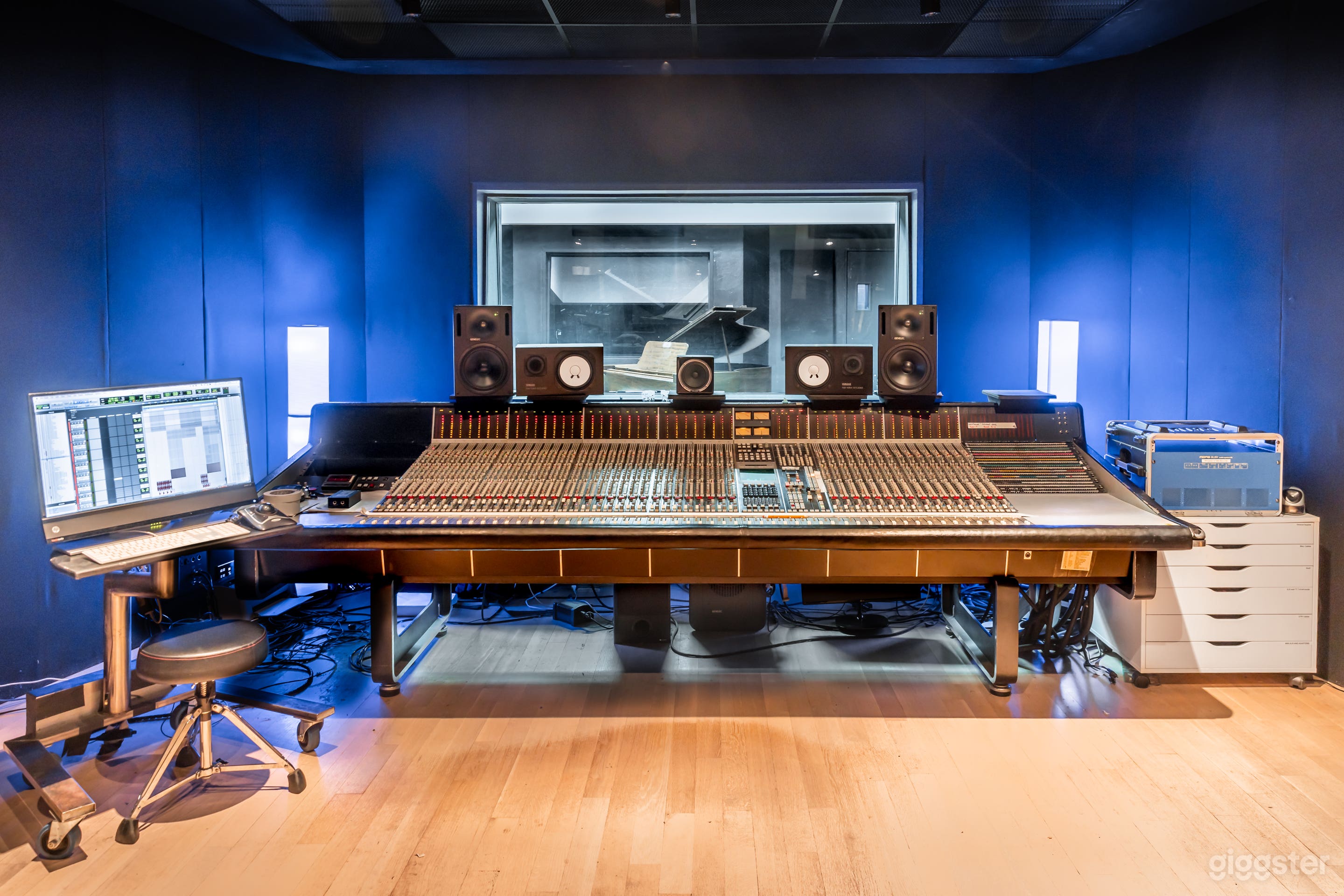 Modern Railtown recording studio:control room and live room Photo 1
