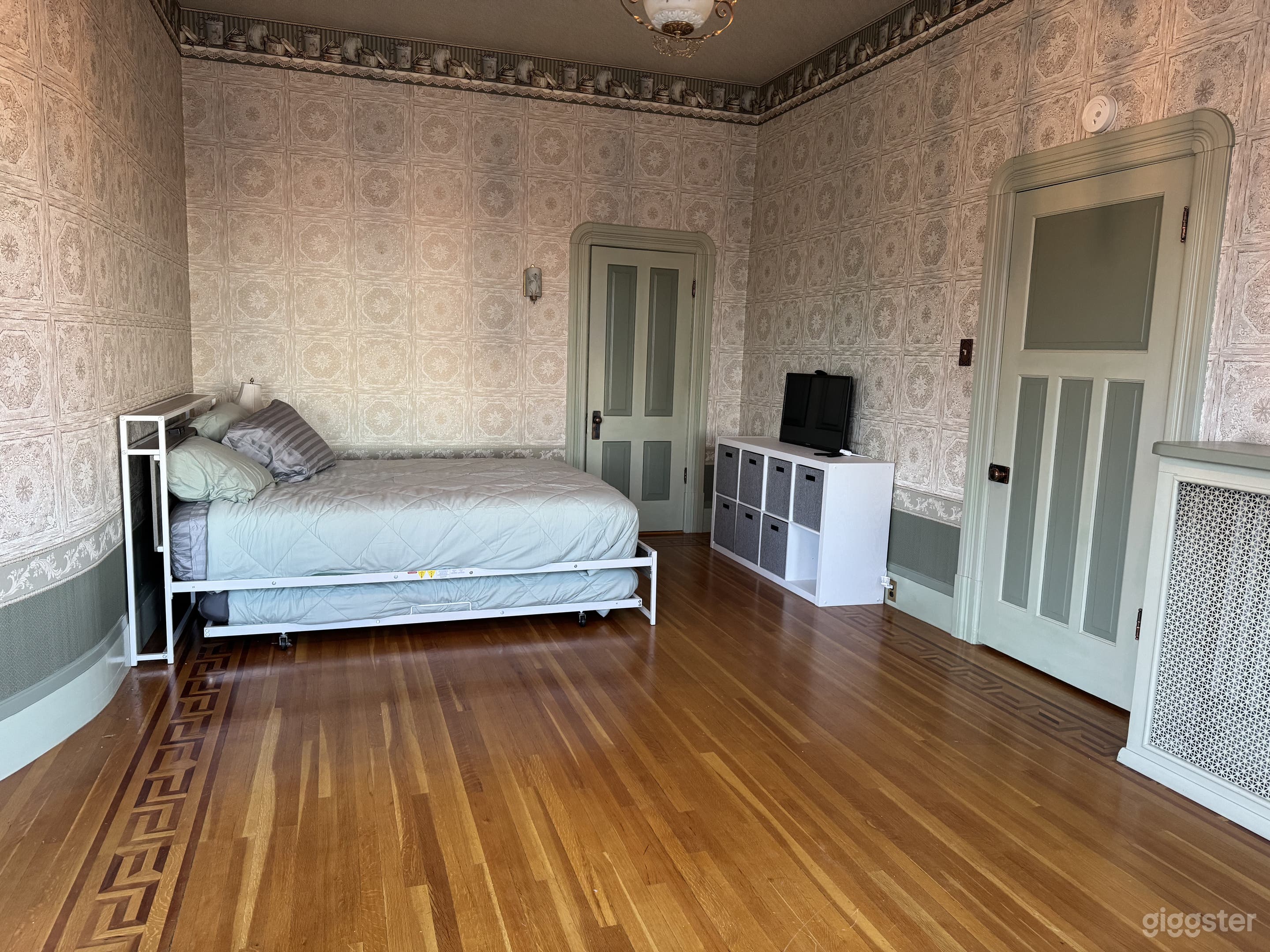 Downstairs bedroom: One of the original rooms.
