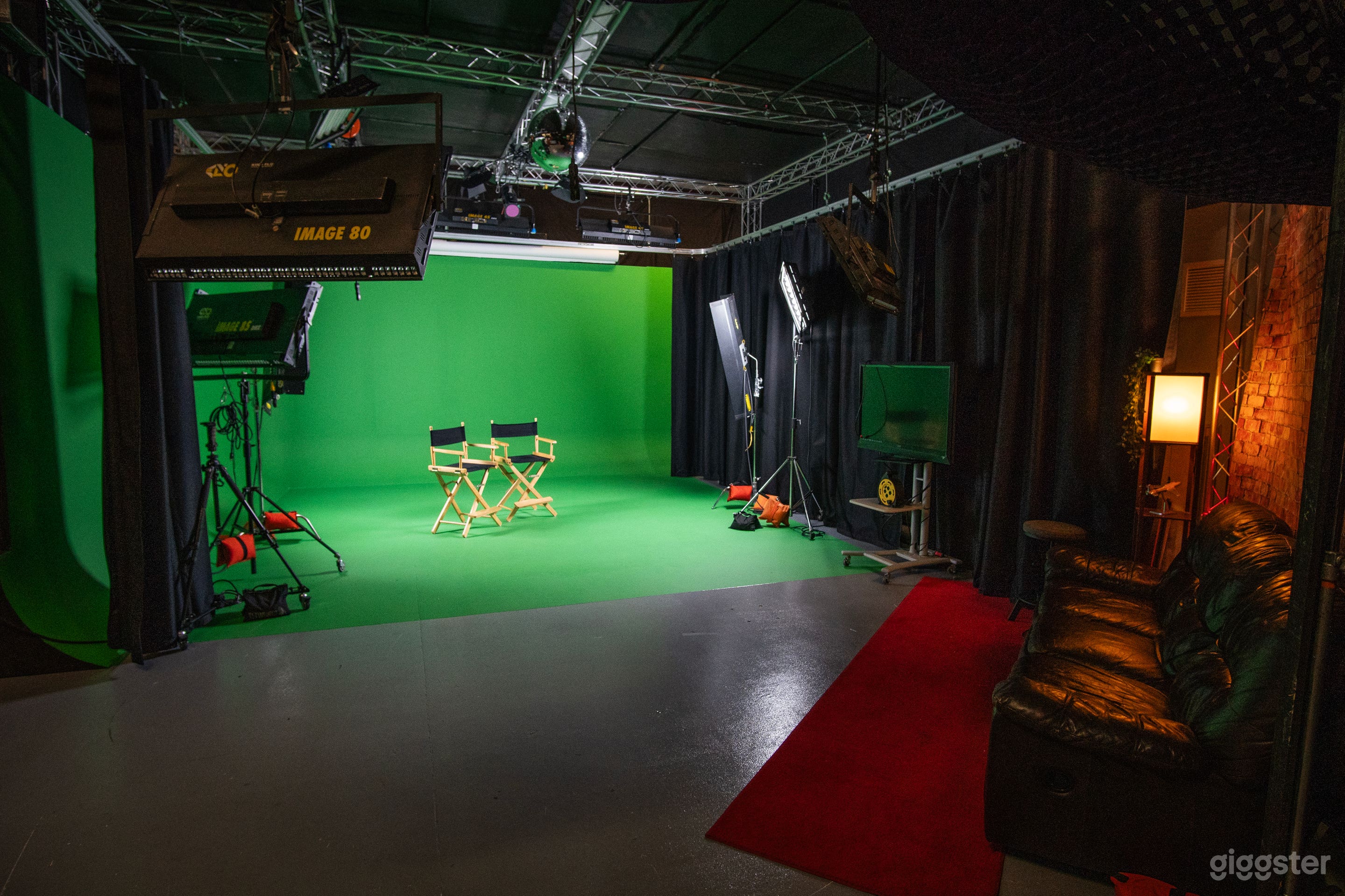 Wide Shot of Stage from Back of studio