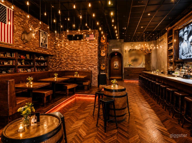  Lounge Whiskey Rustico-Chic e Biblioteca 