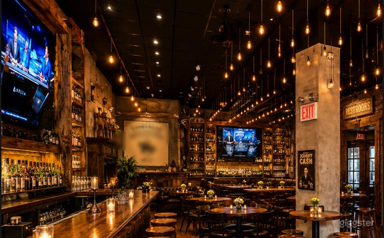  Lounge Whiskey Rustico-Chic e Biblioteca 