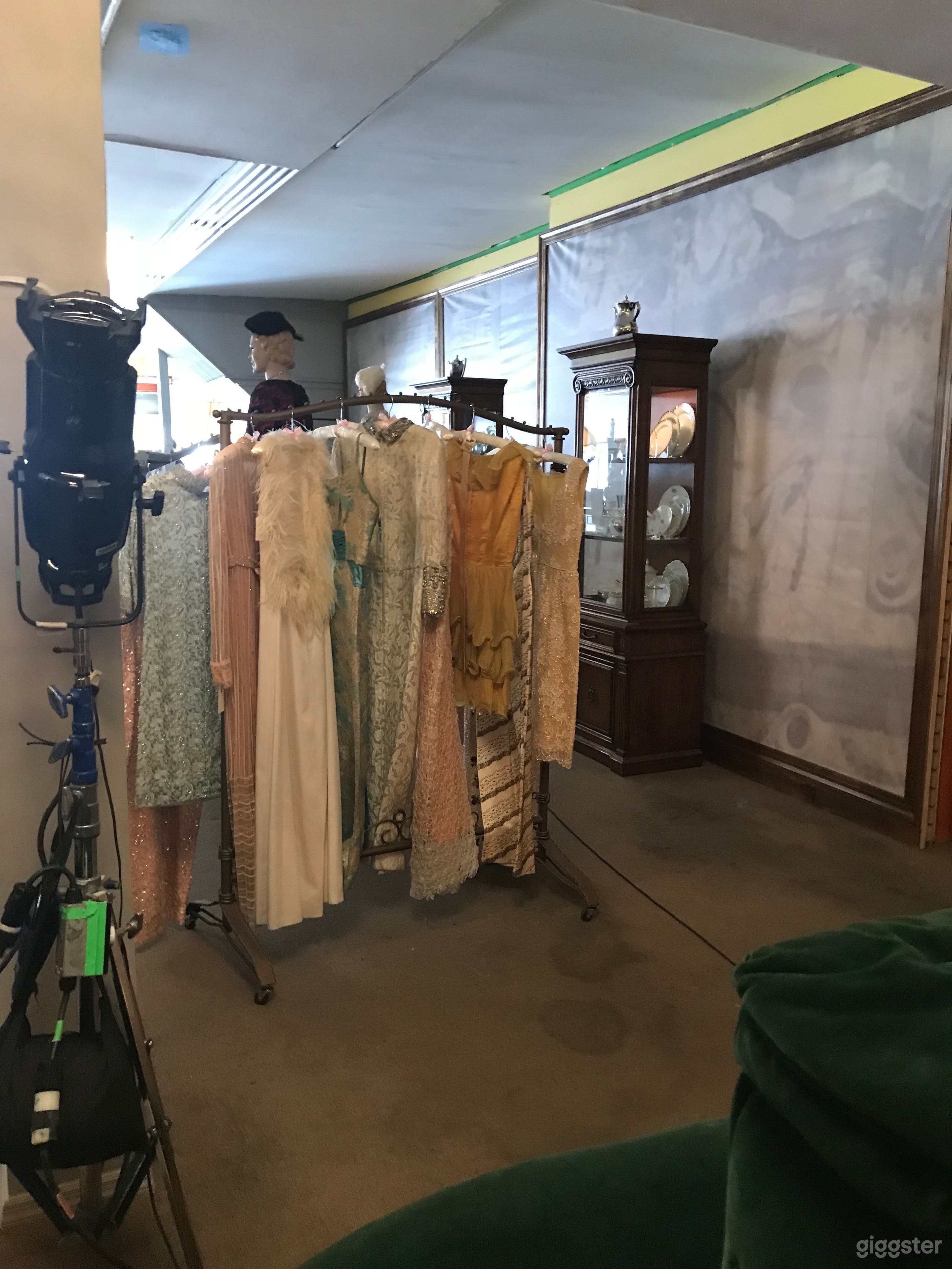 The inside of our store set up for The Godfather of Harlem 