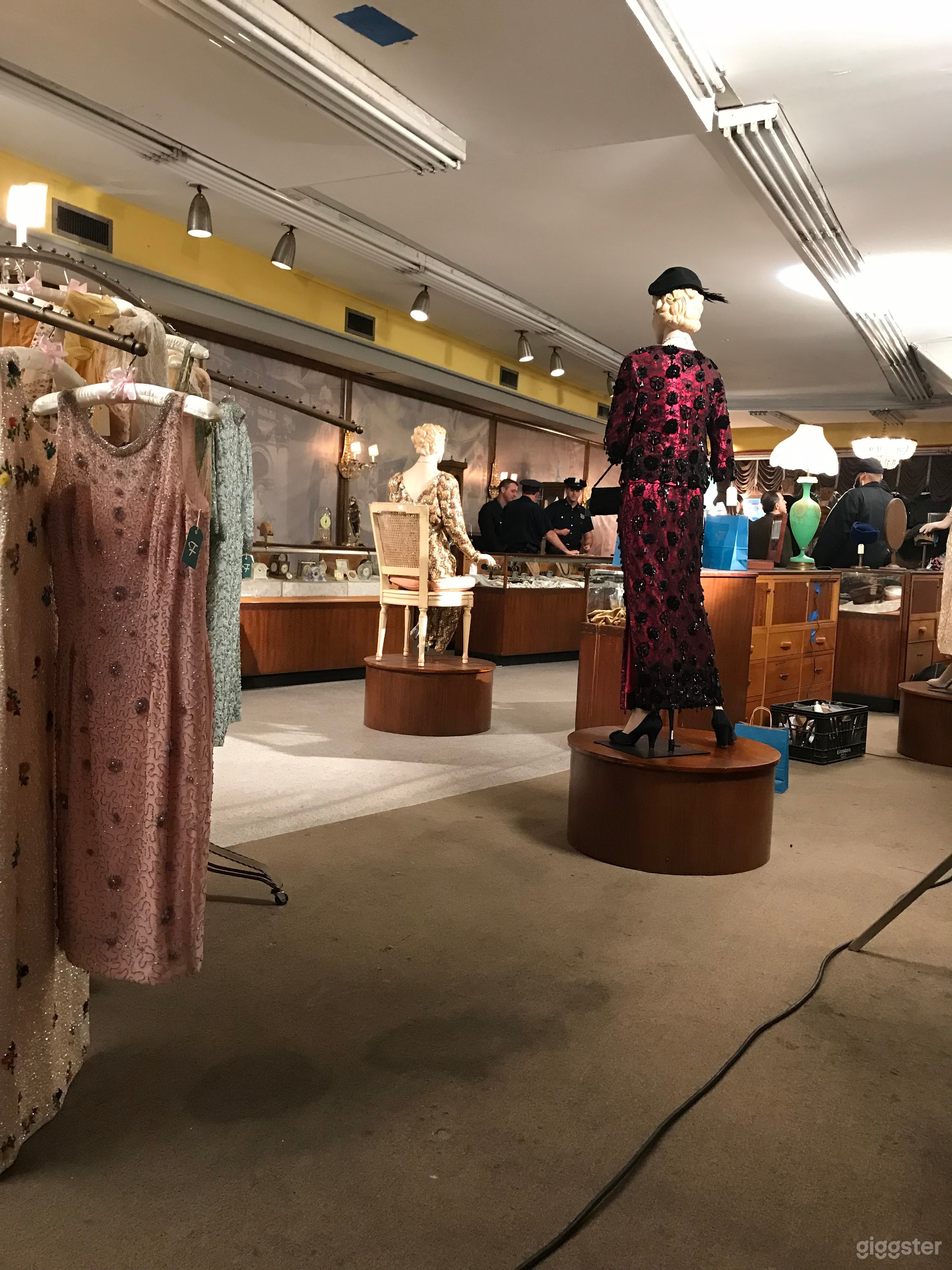 The inside of our store set up for The Godfather of Harlem 