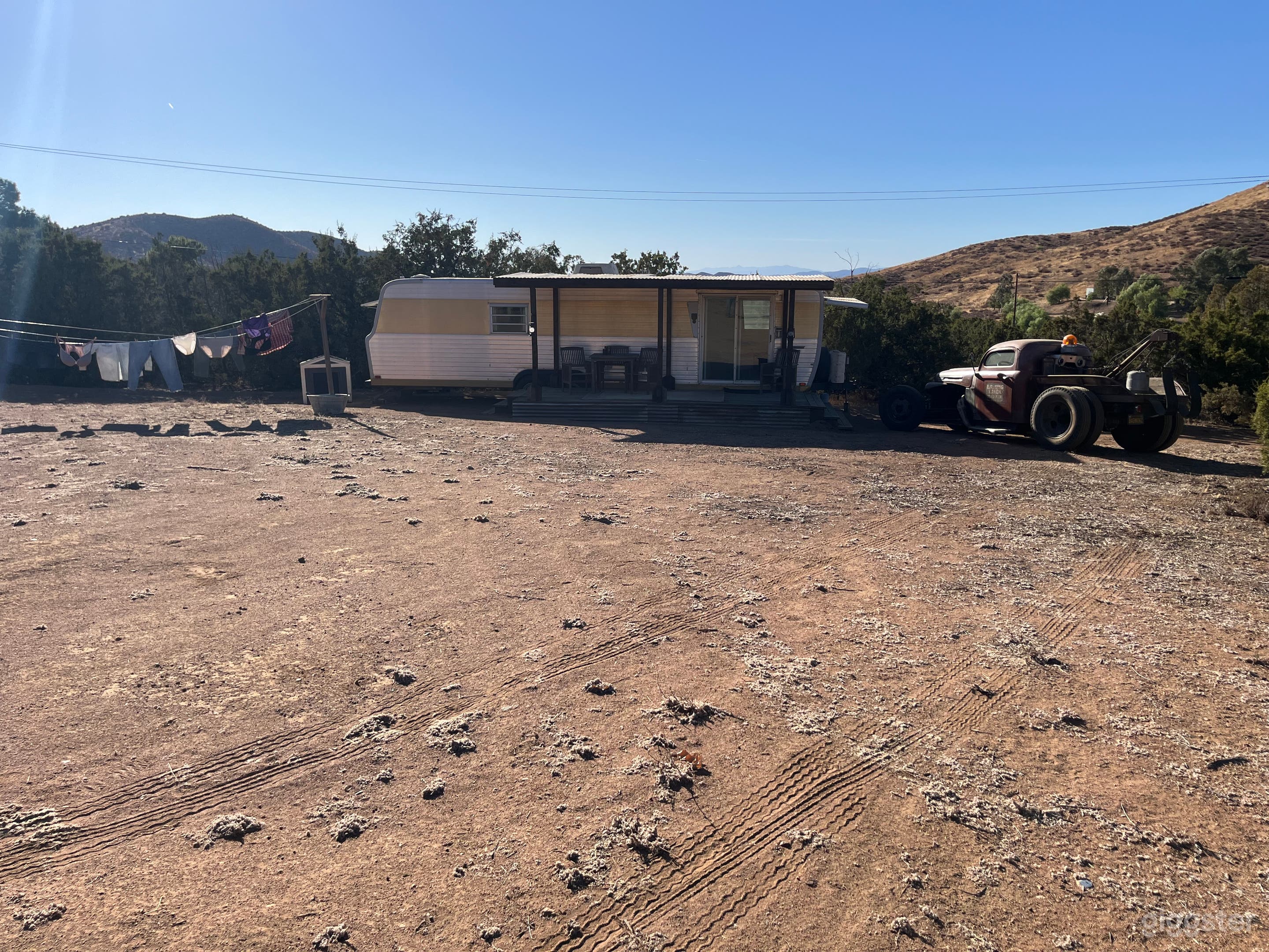 1970’s Vintage trailer on ranch property. Photo 1