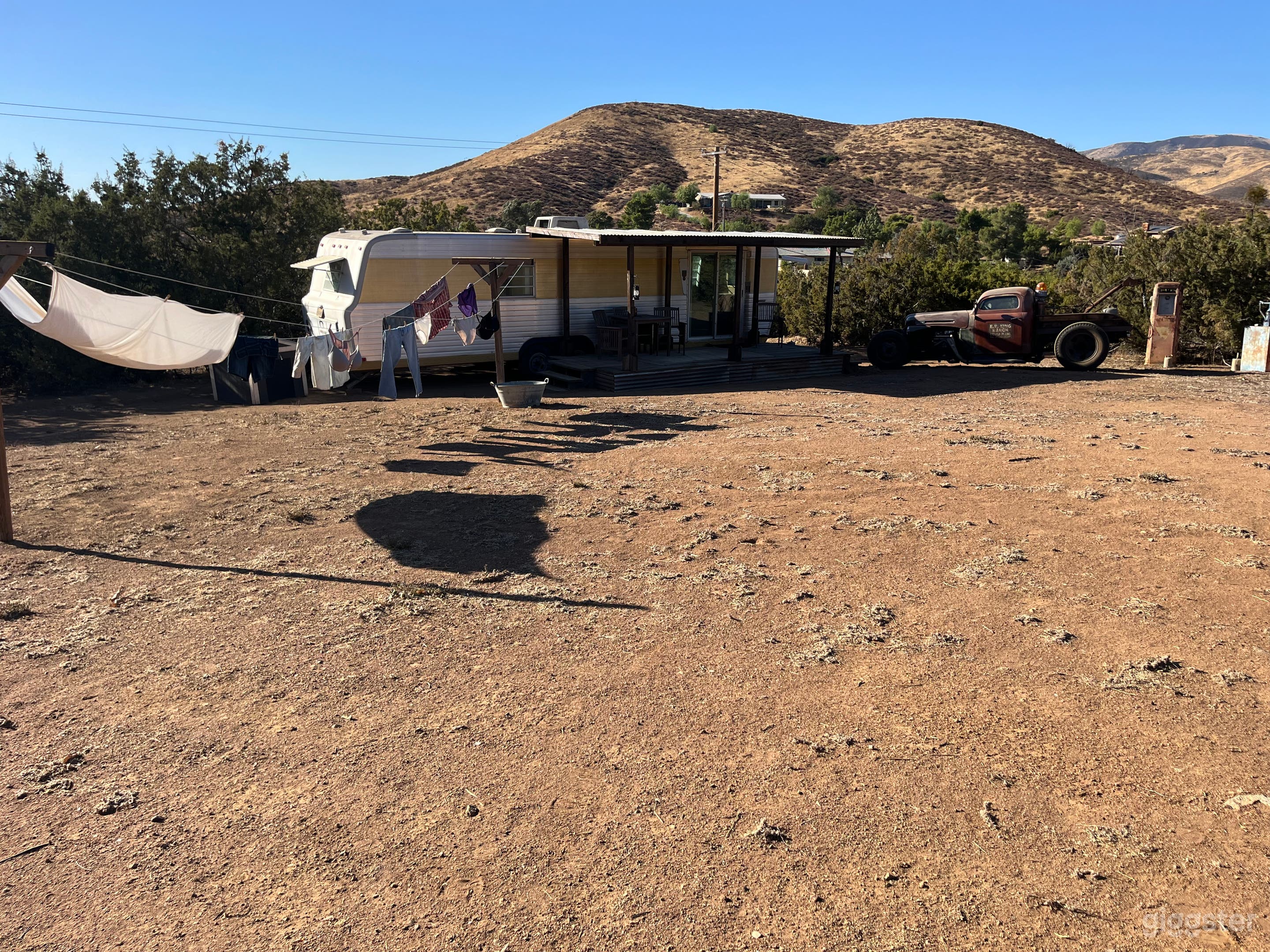1970’s Vintage trailer on ranch property. Photo 2