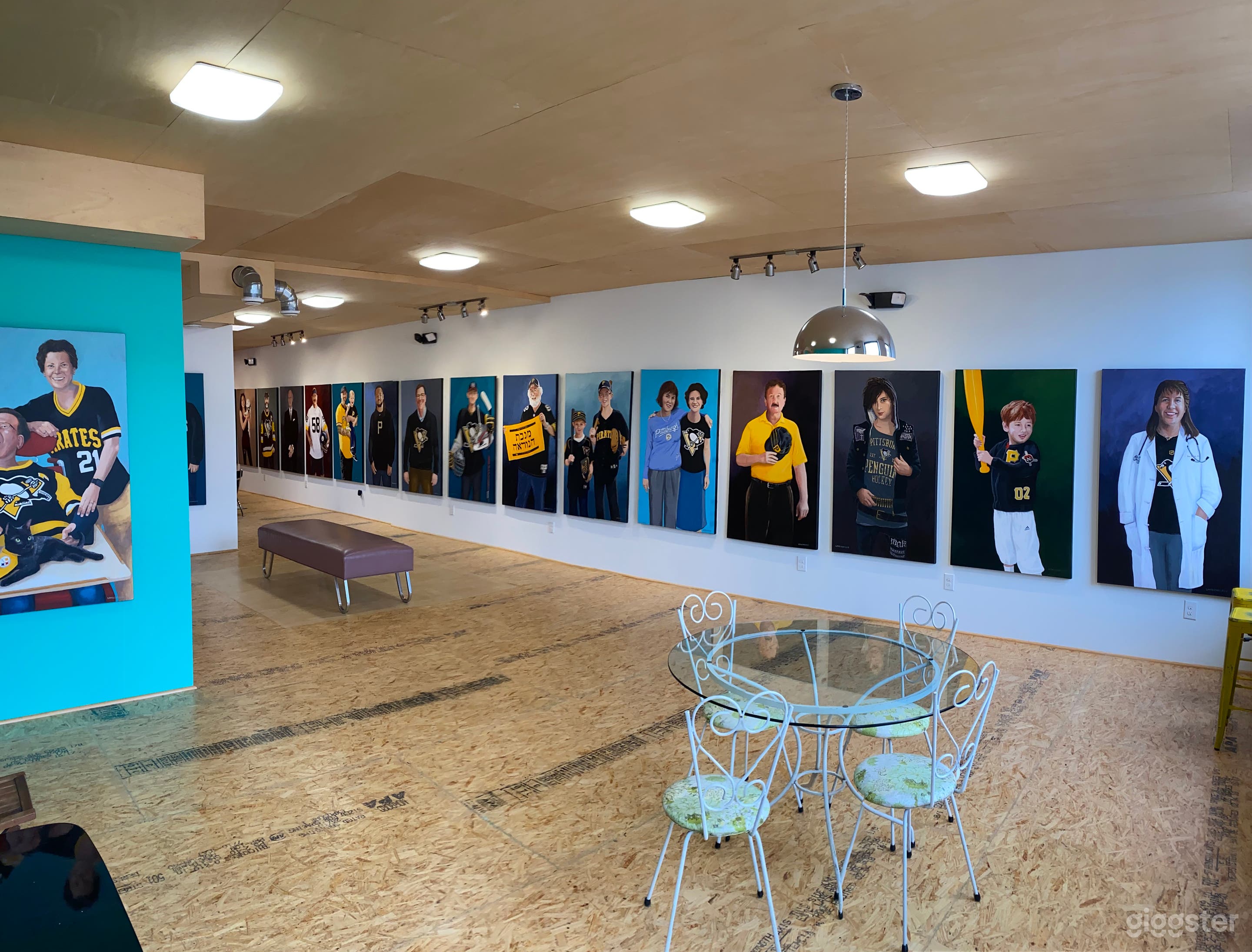 Gallery set-up 2nd floor