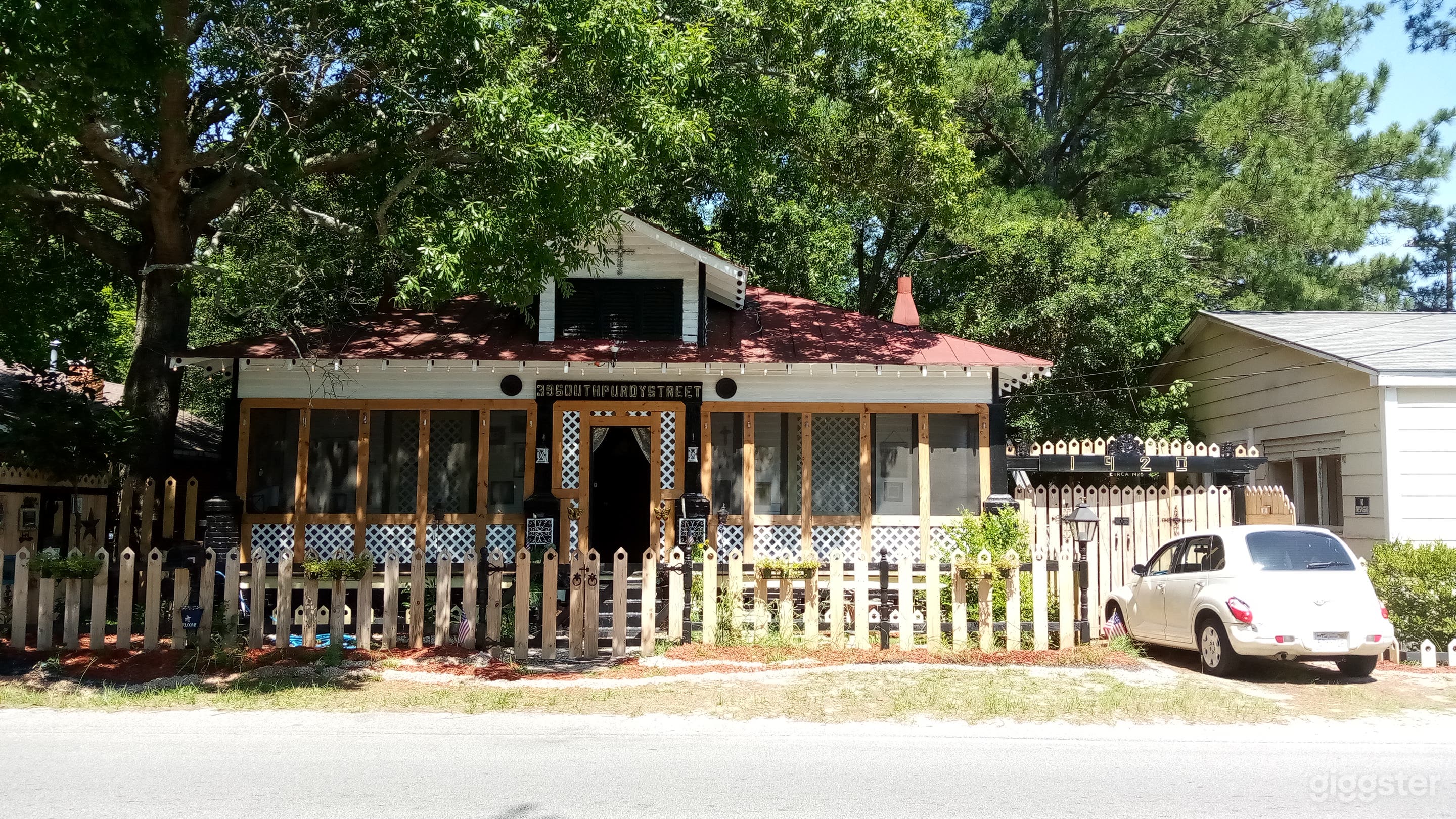 Victorian Gothic. 22 Interior pictures on Zillow 39 South Purdy Street Sumter SC  29150. Very Dramatic  Room across the street for film crew. 