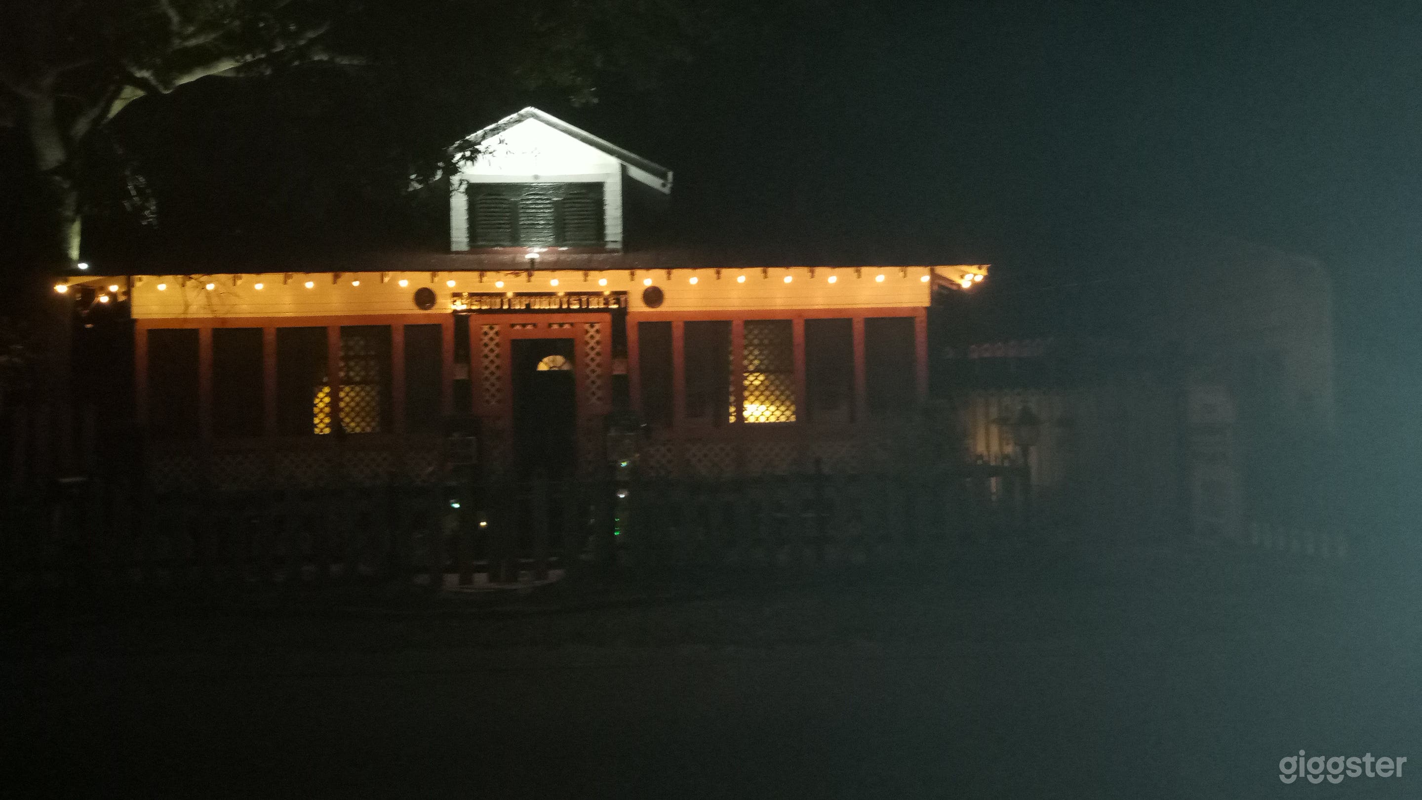 Picture at night. Dramatic