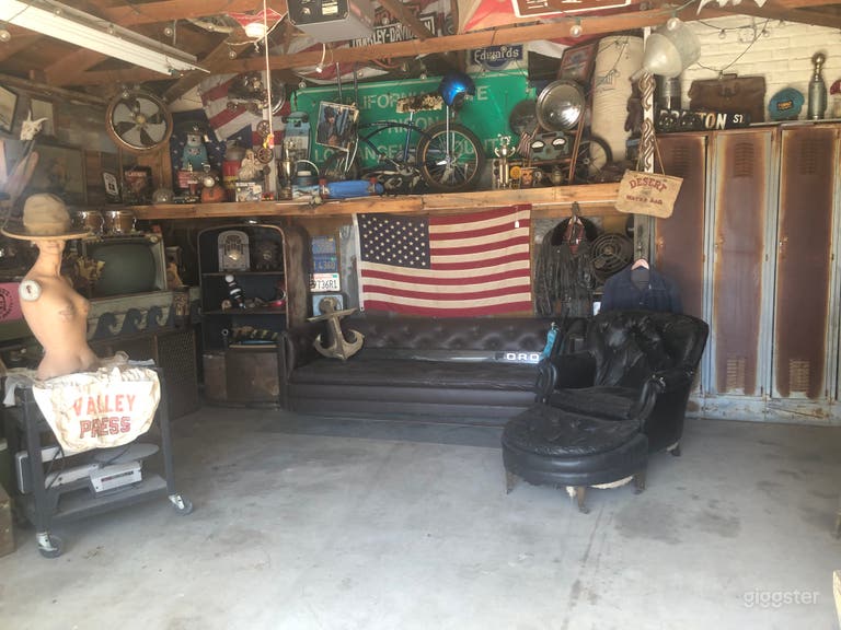  Eclectic/industrial garage 