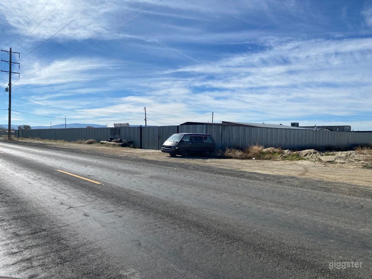  View from outside solid gate   