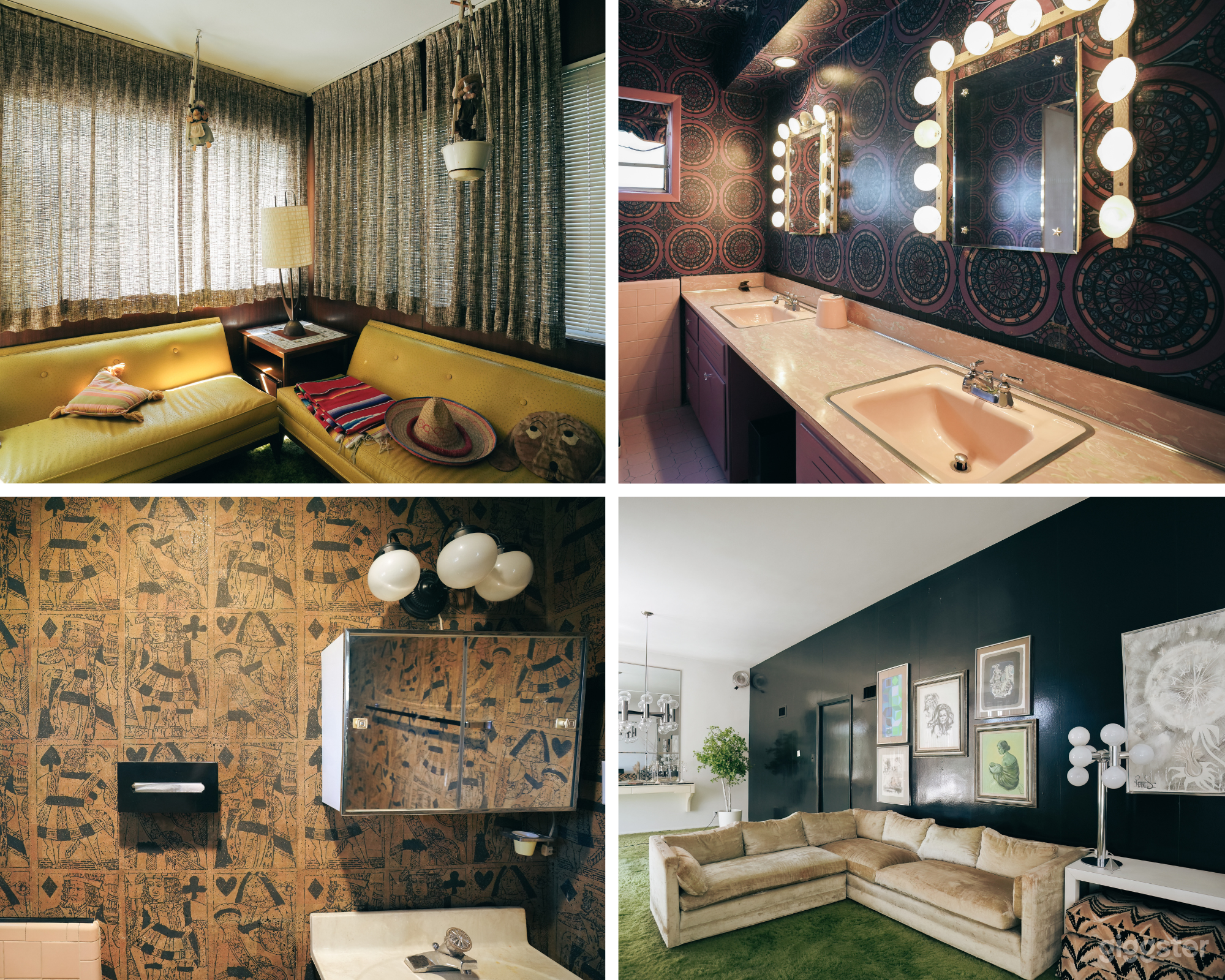 Vintage Furnished Retro House with Light, Carpets Photo 1