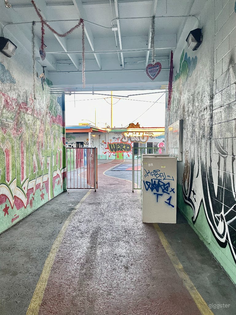  Large Abandoned School and Playground 
