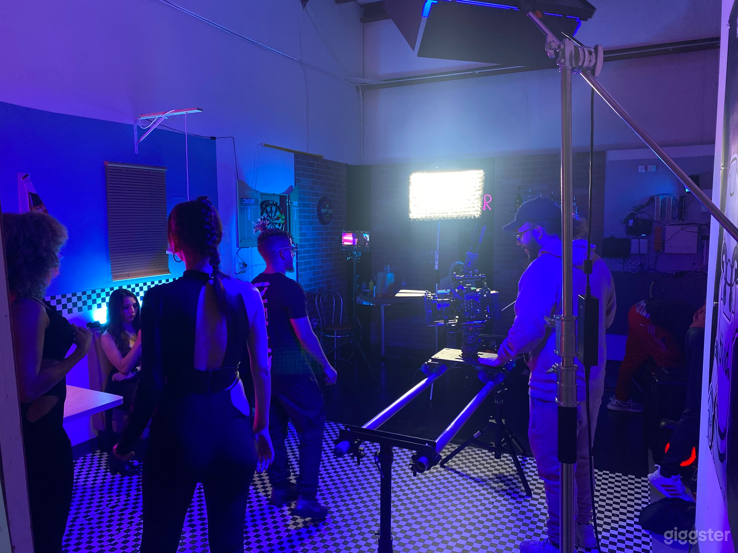 Film Crew on set for Advertisment Commercial