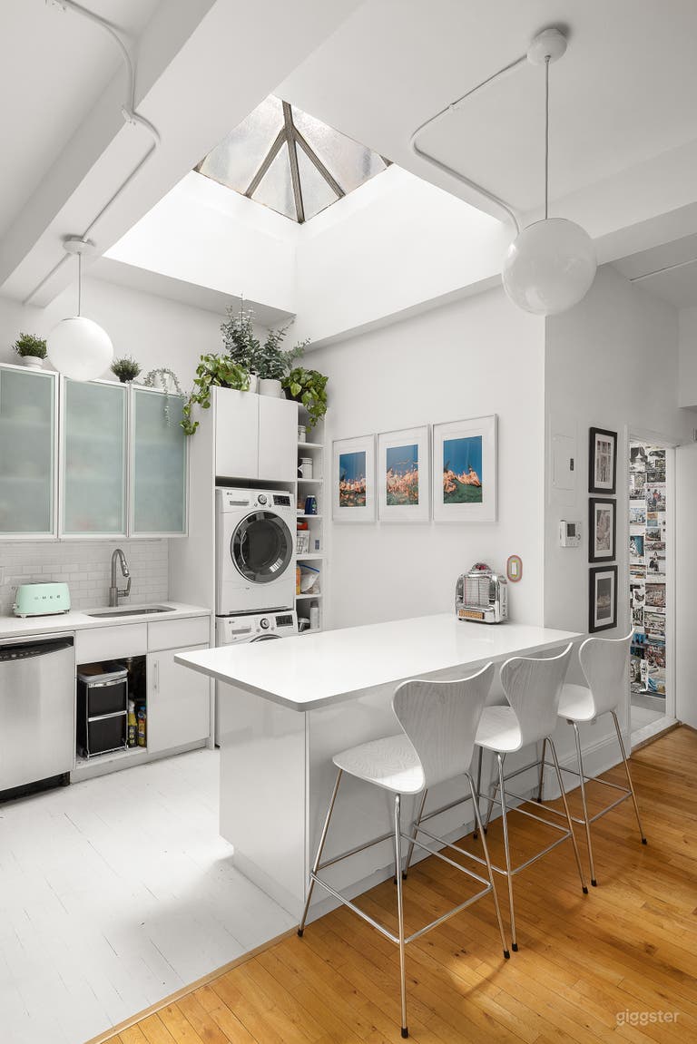  Colorful, Modern Loft with Skylight & Private Terrace 