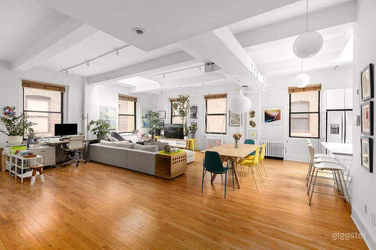  Colorful, Modern Loft with Skylight & Private Terrace 