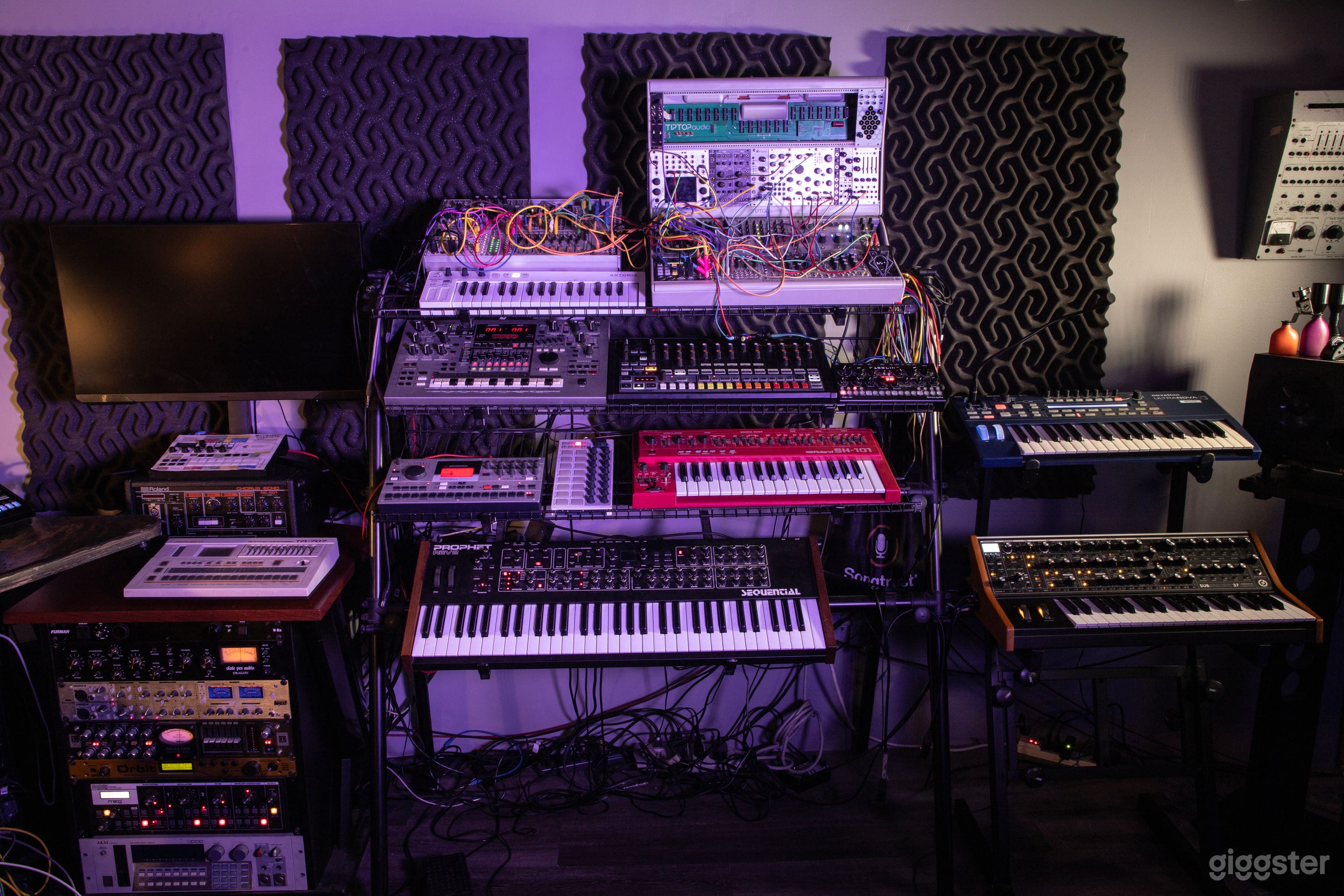 The studio is equipped to write, produce, and unlock your creativity. 