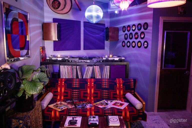  Our studio is equipped with a fully functioning DJ set up for recording a mix, podcast, radio show, or to go through your records before your set.  