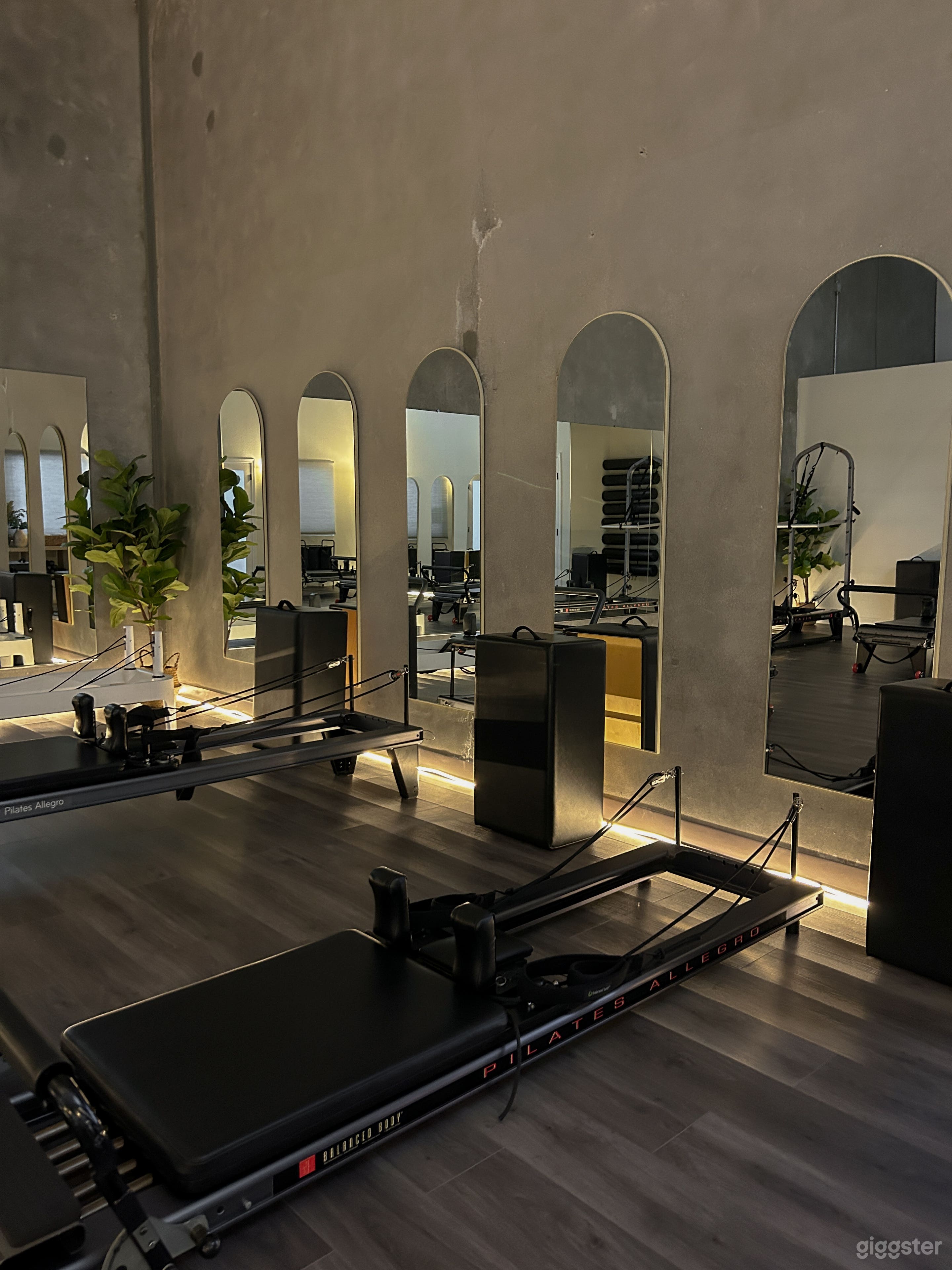 Separate reformer room. We have eight reformers on site. Host your next Pilates class with us!  