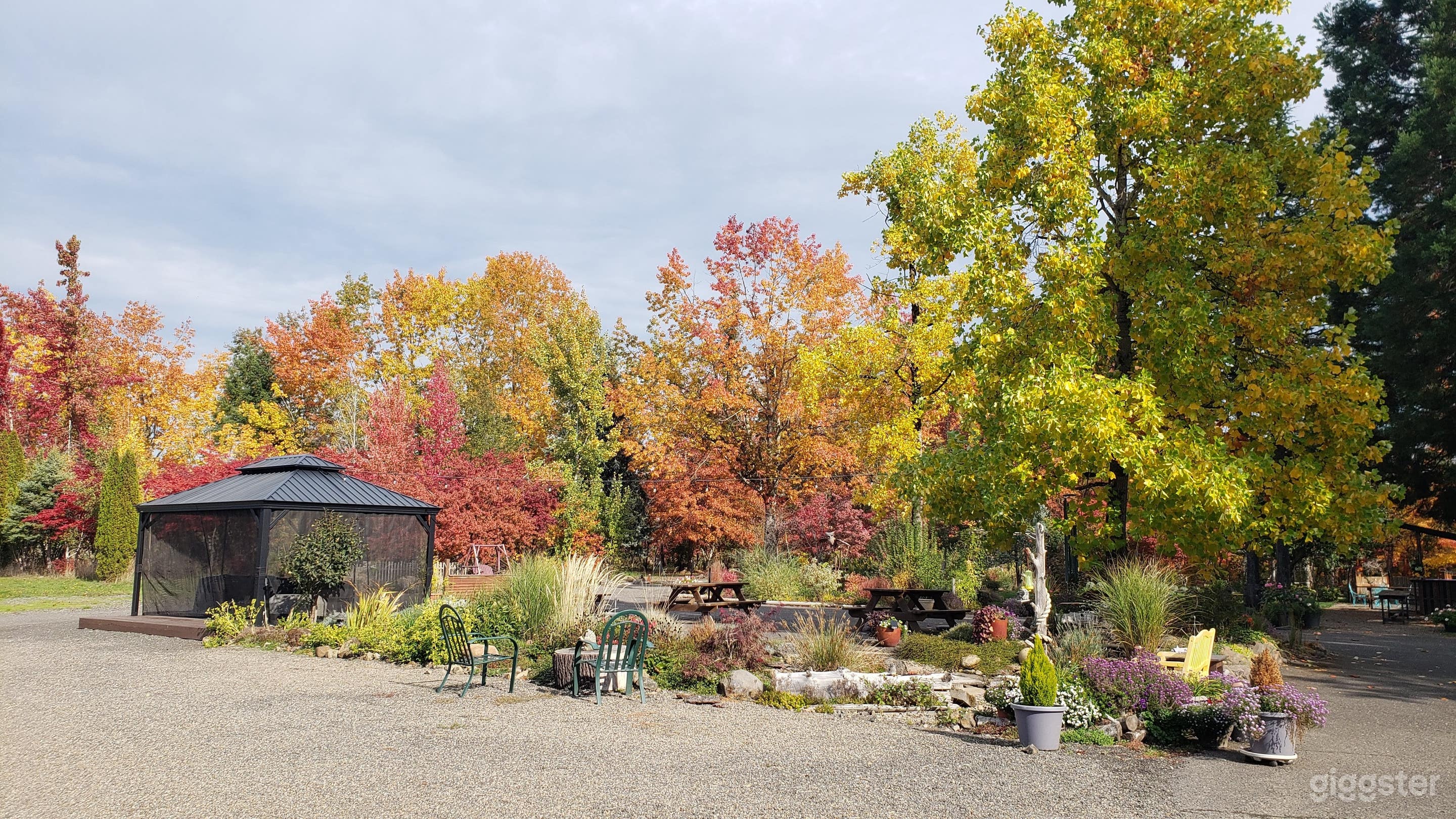 Beautiful Courtyard Wedding Set-up in Canby Photo 2